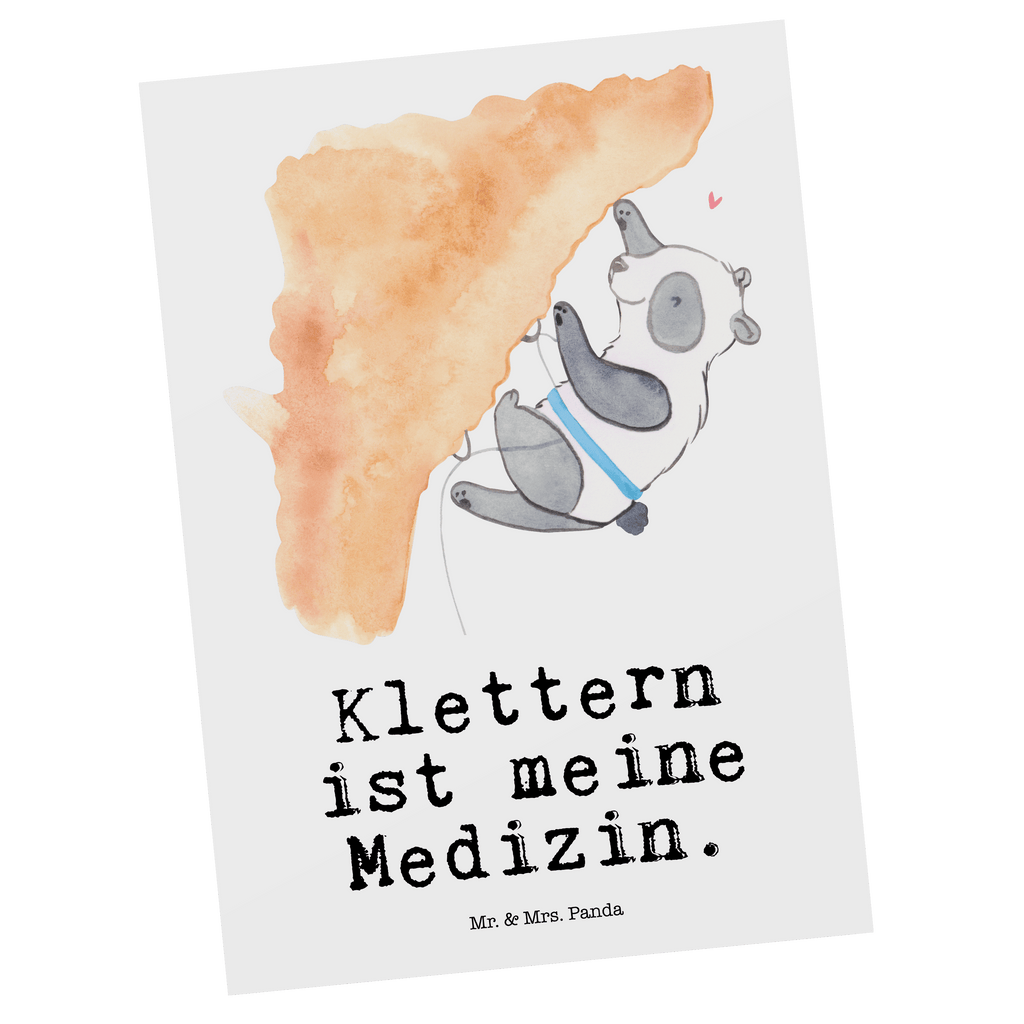 Postkarte Panda Klettern Medizin Postkarte, Karte, Geschenkkarte, Grußkarte, Einladung, Ansichtskarte, Geburtstagskarte, Einladungskarte, Dankeskarte, Ansichtskarten, Einladung Geburtstag, Einladungskarten Geburtstag, Geschenk, Sport, Sportart, Hobby, Schenken, Danke, Dankeschön, Auszeichnung, Gewinn, Sportler, Klettern, Bouldern, Kletterhalle, Klettersport