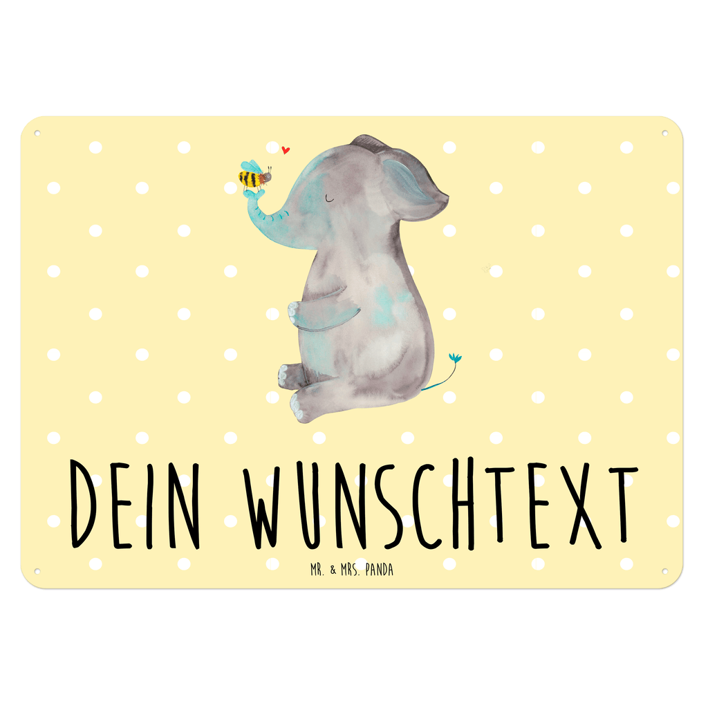 Personalisiertes Blechschild Elefant & Biene Blechschild, Metallschild, Geschenk Schild, Schild, Magnet-Metall-Schild, Deko Schild, Wandschild, Wand-Dekoration, Türschild, Tiermotive, Gute Laune, lustige Sprüche, Tiere, Elefant, Biene, Liebe, Liebesbeweis, Jahrestag, Liebesgeschenk, Heiratsantrag, Hochzeitsgeschenk, Liebesspruch