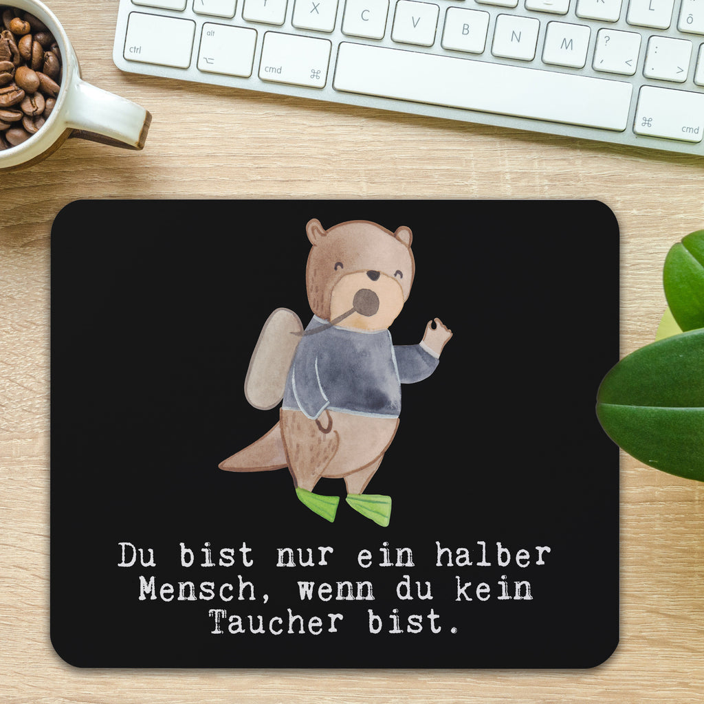 Mauspad Taucher mit Herz Mousepad, Computer zubehör, Büroausstattung, PC Zubehör, Arbeitszimmer, Mauspad, Einzigartiges Mauspad, Designer Mauspad, Mausunterlage, Mauspad Büro, Beruf, Ausbildung, Jubiläum, Abschied, Rente, Kollege, Kollegin, Geschenk, Schenken, Arbeitskollege, Mitarbeiter, Firma, Danke, Dankeschön