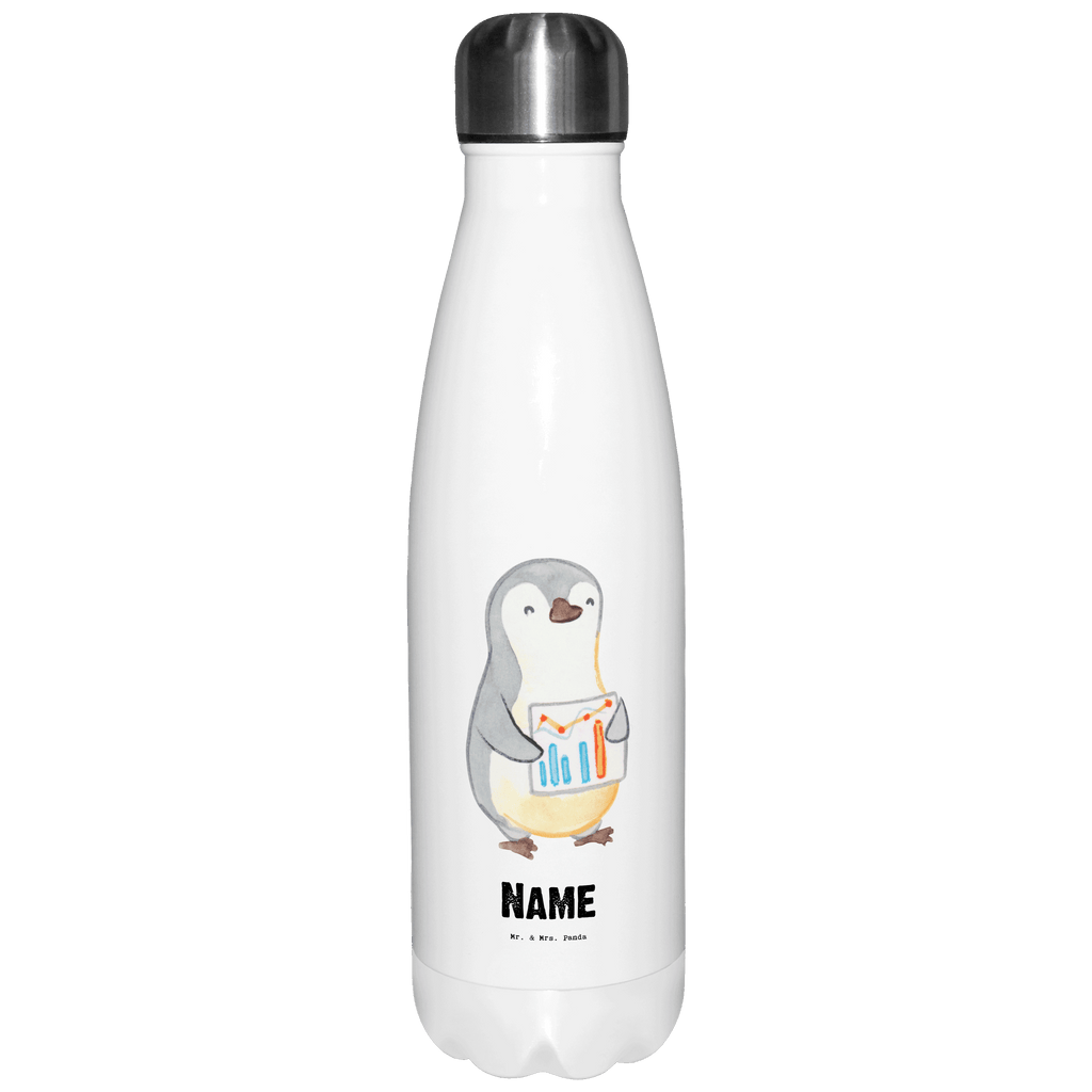 Personalisierte Thermosflasche Wirtschaftsanalytiker mit Herz Personalisierte Isolierflasche, Personalisierte Thermoflasche, Personalisierte Trinkflasche, Trinkflasche Mit Namen, Wunschname, Bedrucken, Namensflasche, Beruf, Ausbildung, Jubiläum, Abschied, Rente, Kollege, Kollegin, Geschenk, Schenken, Arbeitskollege, Mitarbeiter, Firma, Danke, Dankeschön