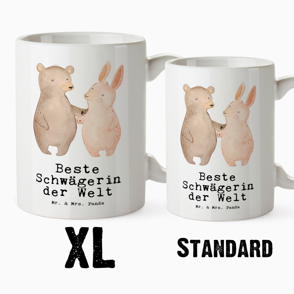 XL Tasse Hase Beste Schwägerin der Welt XL Tasse, Große Tasse, Grosse Kaffeetasse, XL Becher, XL Teetasse, spülmaschinenfest, Jumbo Tasse, Groß, für, Dankeschön, Geschenk, Schenken, Geburtstag, Geburtstagsgeschenk, Geschenkidee, Danke, Bedanken, Mitbringsel, Freude machen, Geschenktipp, Schwägerin, Schwähgerin, Schwippschwägerin, Familie, Verwandtschaft, angeheiratet, Frau, Ehemann, Schwester, Ehefrau, Bruder, Partner