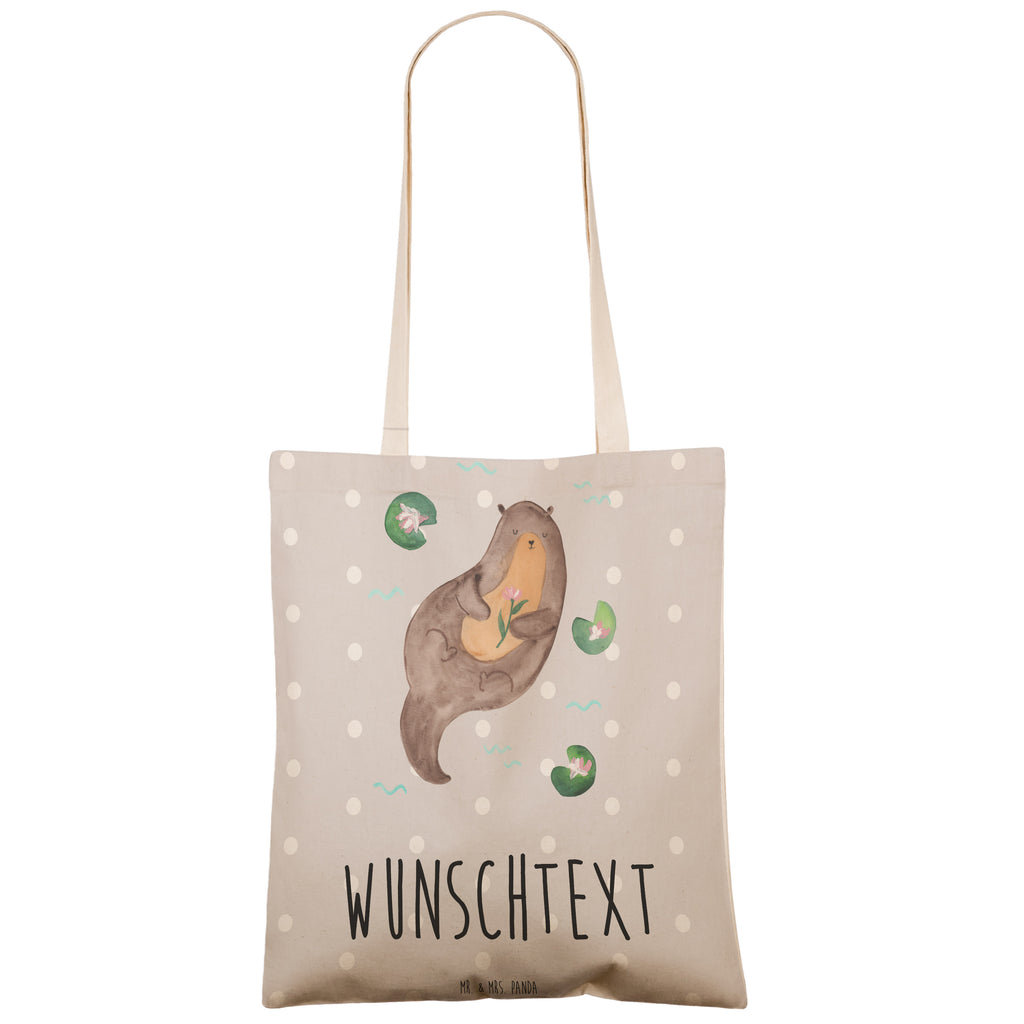 Personalisierte Einkaufstasche Otter mit Seerose Personalisierte Tragetasche, Personalisierte Tasche, Personalisierter Beutel, Personalisierte Stofftasche, Personalisierte Baumwolltasche, Personalisierte Umhängetasche, Personalisierter Shopper, Personalisierte Einkaufstasche, Personalisierte Beuteltasche, Tragetasche mit Namen, Tasche mit Namen, Beutel mit Namen, Stofftasche mit Namen, Baumwolltasche mit Namen, Umhängetasche mit Namen, Shopper mit Namen, Einkaufstasche mit Namen, Beuteltasche, Wunschtext, Wunschnamen, Personalisierbar, Personalisierung, Otter, Fischotter, Seeotter, Otter Seeotter See Otter