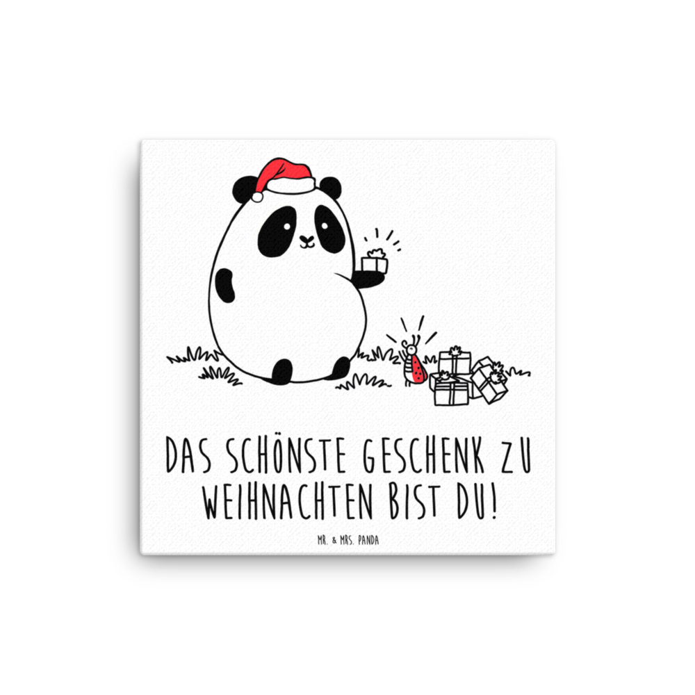 Leinwand Bild Panda Weihnachtsgeschenk Leinwand, Bild, Kunstdruck, Wanddeko, Dekoration