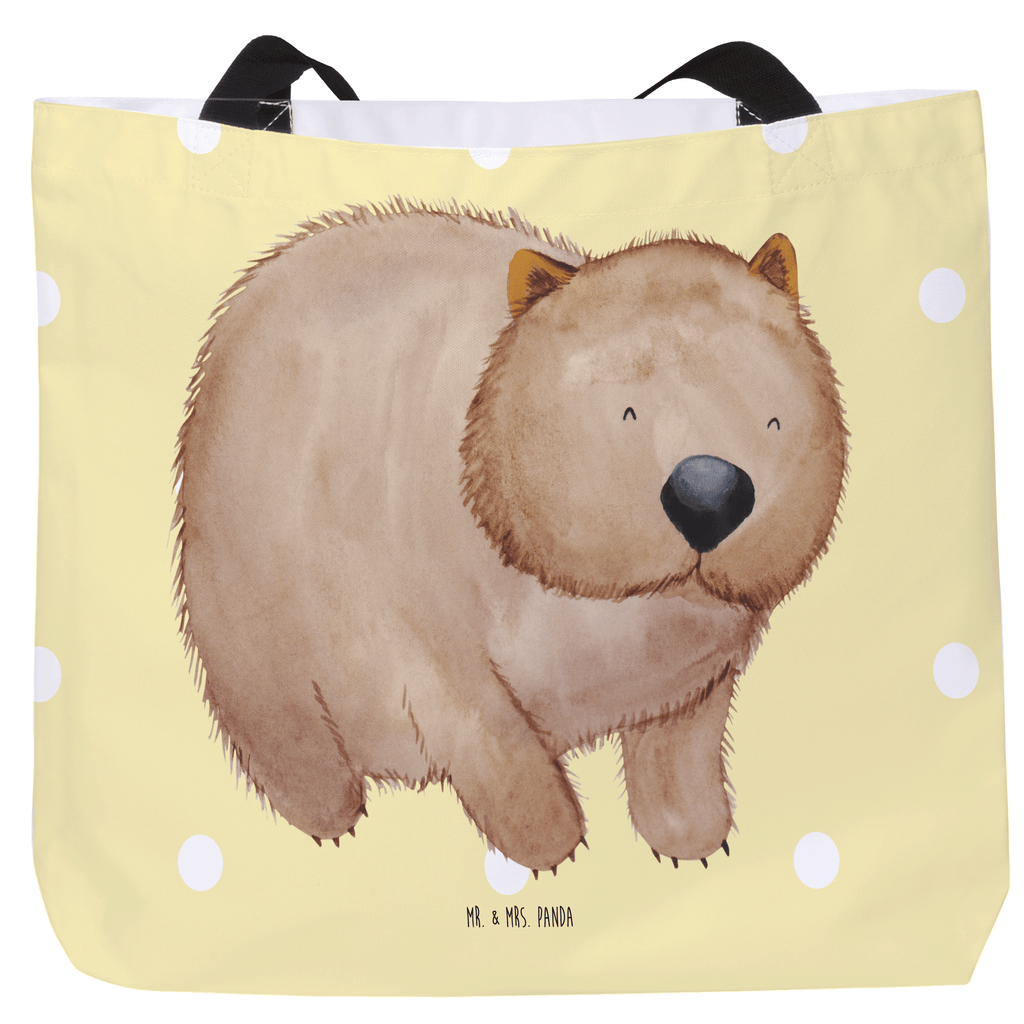 Shopper Wombat Beutel, Einkaufstasche, Tasche, Strandtasche, Einkaufsbeutel, Shopper, Schultasche, Freizeittasche, Tragebeutel, Schulbeutel, Alltagstasche, Tiermotive, Gute Laune, lustige Sprüche, Tiere, Wombat, Das Leben ist schön, Motivation, Spruch, Australien