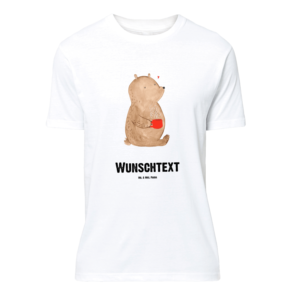 Personalisiertes T-Shirt Bär Morgenkaffee T-Shirt Personalisiert, T-Shirt mit Namen, T-Shirt mit Aufruck, Männer, Frauen, Liebe, Partner, Freund, Freundin, Ehemann, Ehefrau, Heiraten, Verlobung, Heiratsantrag, Liebesgeschenk, Jahrestag, Hocheitstag, Valentinstag, Geschenk für Frauen, Hochzeitstag, Mitbringsel, Geschenk für Freundin, Geschenk für Partner, Liebesbeweis, für Männer, für Ehemann