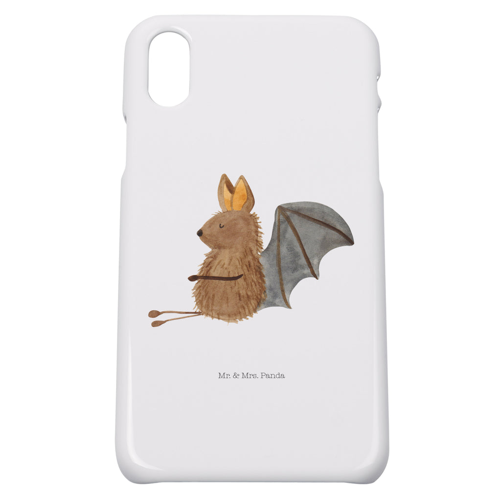 Handyhülle Fledermaus Sitzen Handyhülle, Handycover, Cover, Handy, Hülle, Iphone 10, Iphone X, Tiermotive, Gute Laune, lustige Sprüche, Tiere, Fledermaus, Fledermäuse, Motivation, entspannen