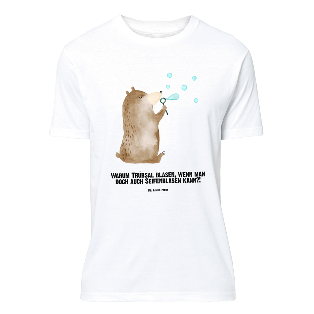 Personalisiertes T-Shirt Bär Seifenblasen T-Shirt Personalisiert, T-Shirt mit Namen, T-Shirt mit Aufruck, Männer, Frauen, Wunschtext, Bedrucken, Bär, Teddy, Teddybär, Seifenblasen Bär Lustig Sein Glücklich Traurig Happy