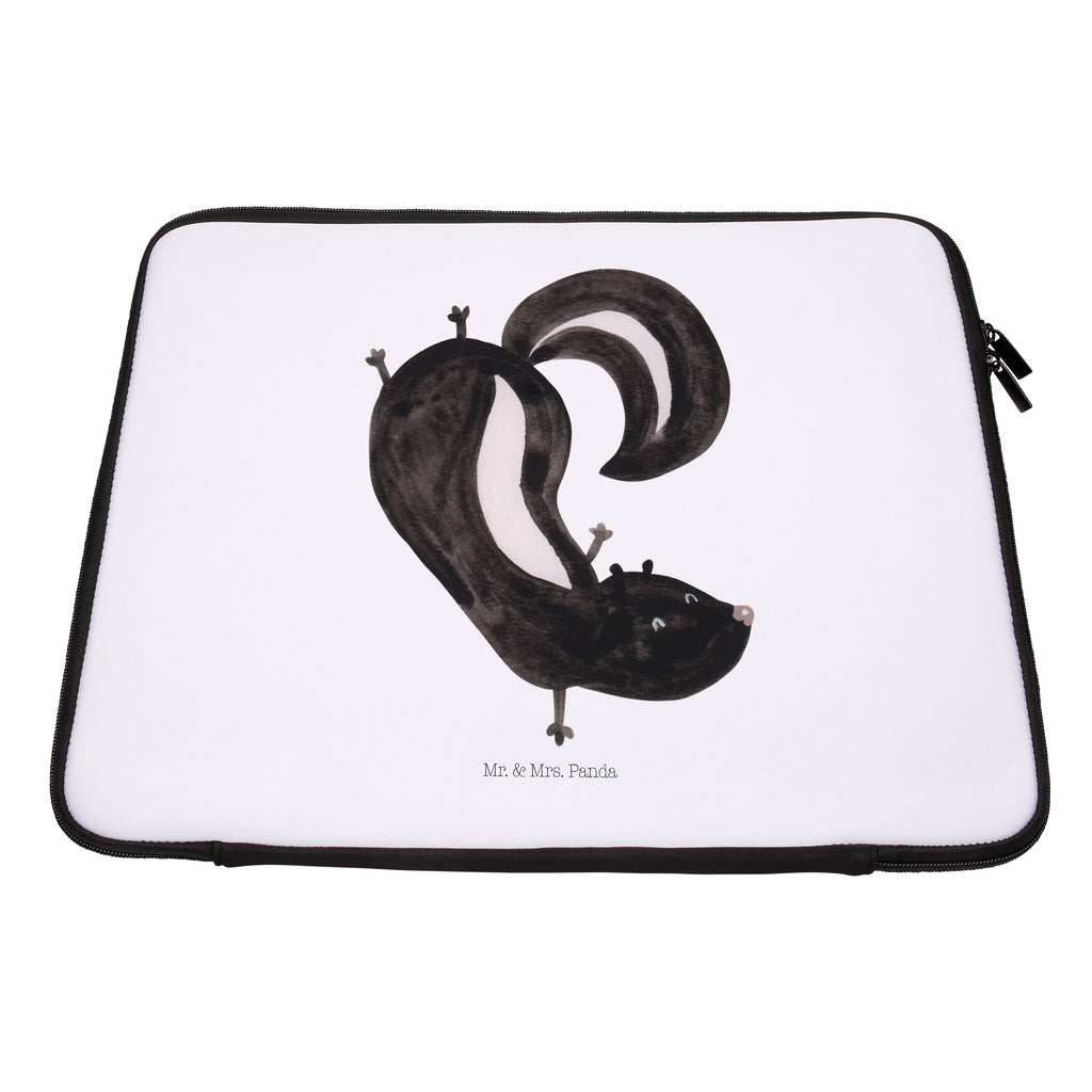 Notebook Tasche Stinktier Handstand Notebook Tasche, Laptop, Computertasche, Tasche, Notebook-Tasche, Notebook-Reisehülle, Notebook Schutz, Stinktier, Skunk, Wildtier, Raubtier, Stinker, Stinki, Spielplatz, verpielt, Kind