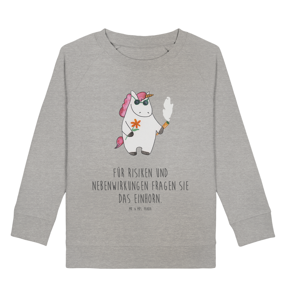 Organic Kinder Pullover Einhorn Woodstock Kinder Pullover, Kinder Sweatshirt, Jungen, Mädchen, Einhorn, Einhörner, Einhorn Deko, Pegasus, Unicorn, Kiffen, Joint, Zigarette, Alkohol, Party, Spaß. lustig, witzig, Woodstock