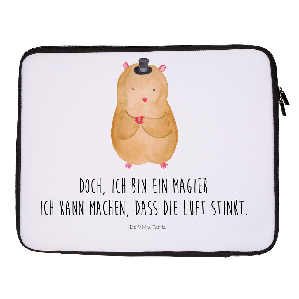 Notebook Tasche Hamster mit Hut Notebook Tasche, Laptop, Computertasche, Tasche, Notebook-Tasche, Notebook-Reisehülle, Notebook Schutz, Tiermotive, Gute Laune, lustige Sprüche, Tiere, Hamster, Hut, Magier, Zylinder, Zwerghamster, Zauberer