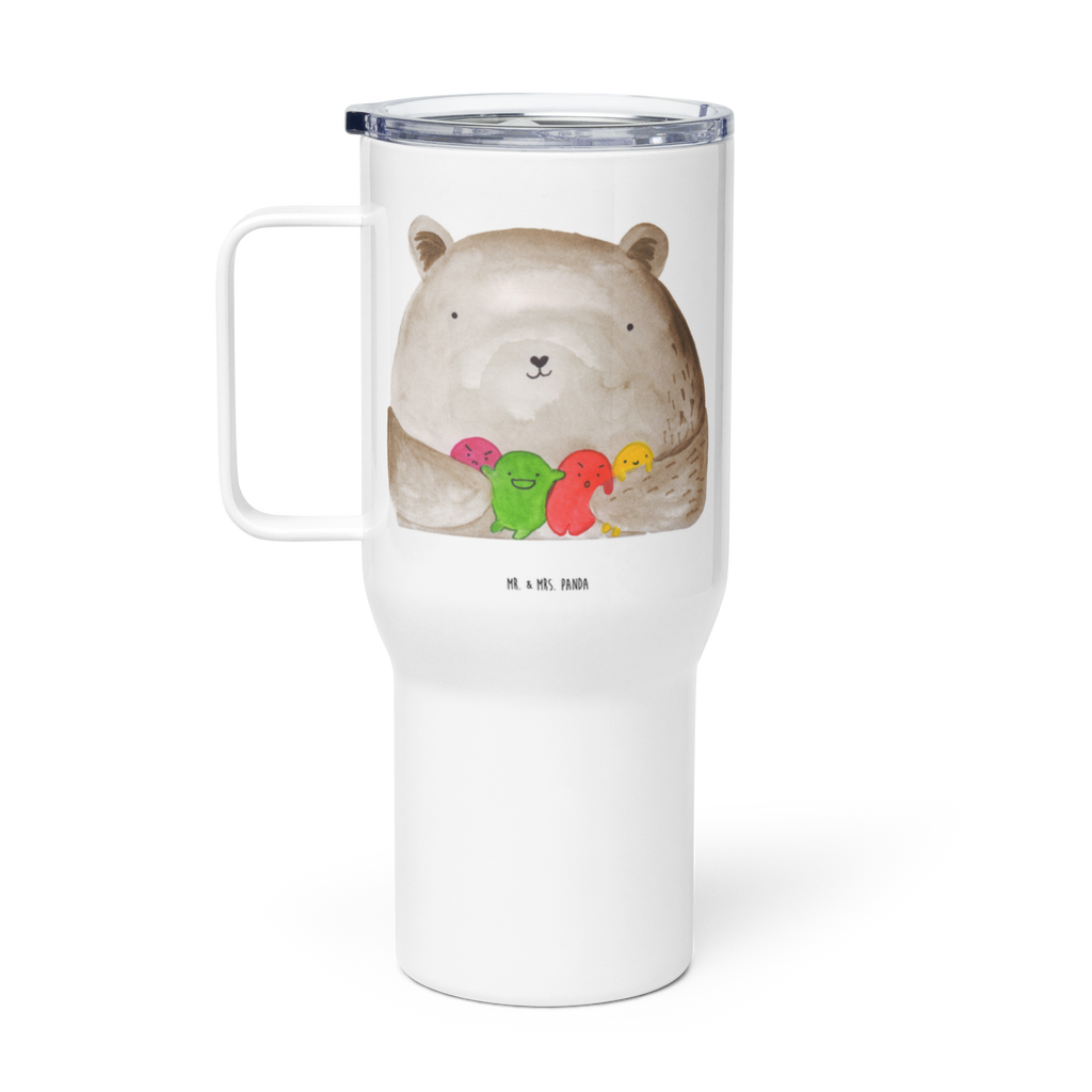 XXL Thermobecher Bär Gefühl Thermobecher, XL Thermobecher, Reisebecher, XL Reisetasse, Großer Thermobecher, Autobecher, Jumbo Becher, Bär, Teddy, Teddybär, Wahnsinn, Verrückt, Durchgedreht