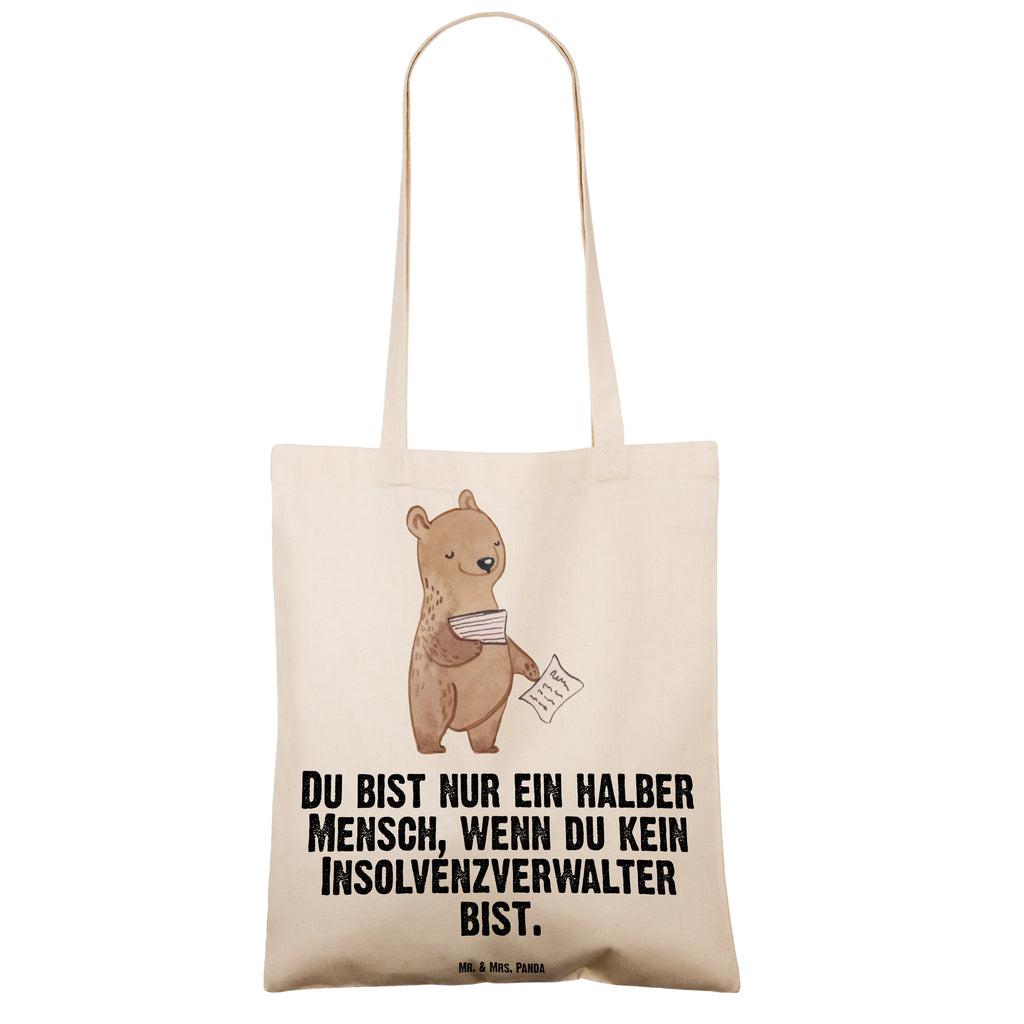 Tragetasche Insolvenzverwalter mit Herz Beuteltasche, Beutel, Einkaufstasche, Jutebeutel, Stoffbeutel, Tasche, Shopper, Umhängetasche, Strandtasche, Schultertasche, Stofftasche, Tragetasche, Badetasche, Jutetasche, Einkaufstüte, Laptoptasche, Beruf, Ausbildung, Jubiläum, Abschied, Rente, Kollege, Kollegin, Geschenk, Schenken, Arbeitskollege, Mitarbeiter, Firma, Danke, Dankeschön