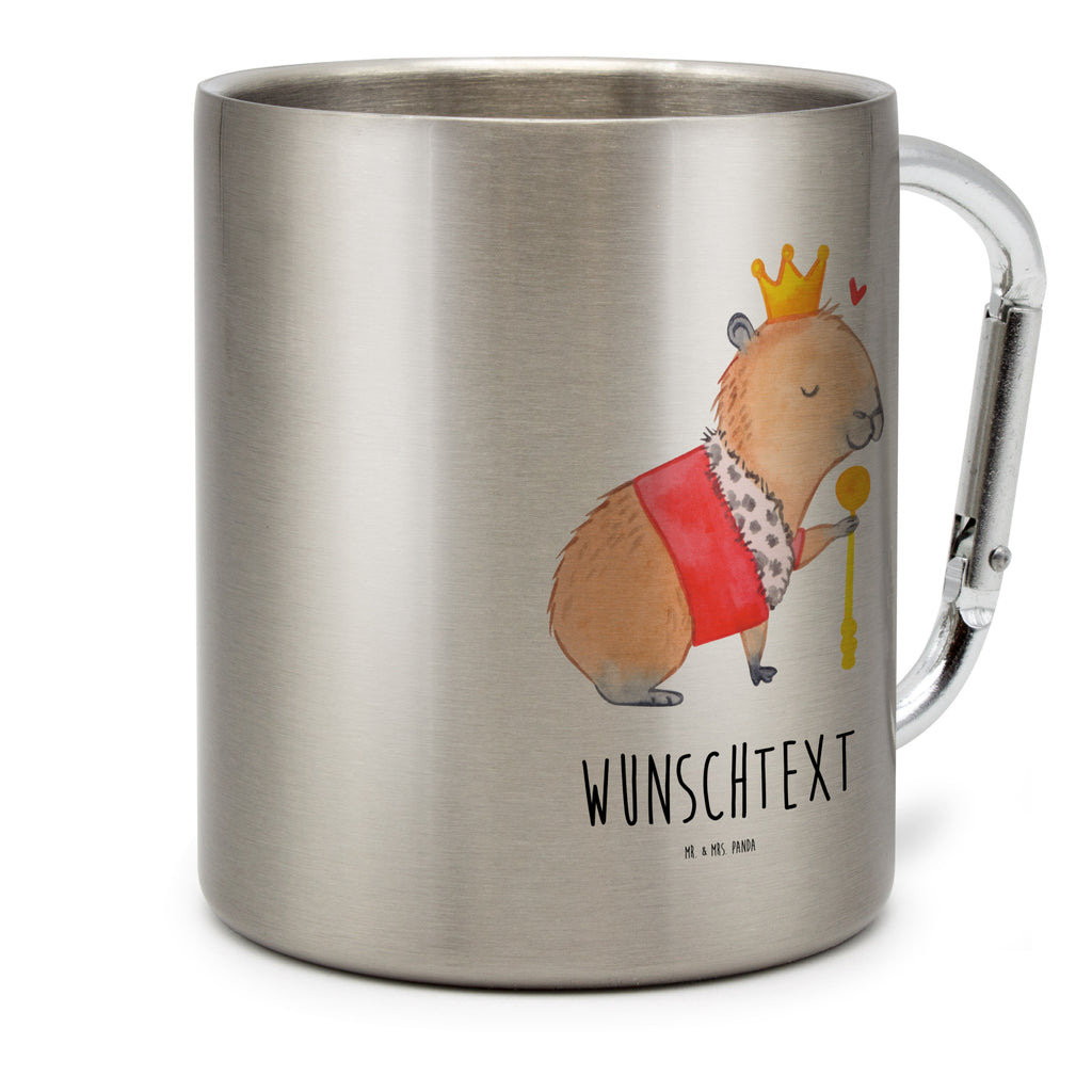 Personalisierter Edelstahlbecher Capybara König Personalisierte Edelstahltasse, Personalisierter Edelstahlbecher, Personalisierter Outdoor Becher, Personalisierte Outdoor Tasse, Tiermotive, Gute Laune, lustige Sprüche, Tiere, Capybara, König