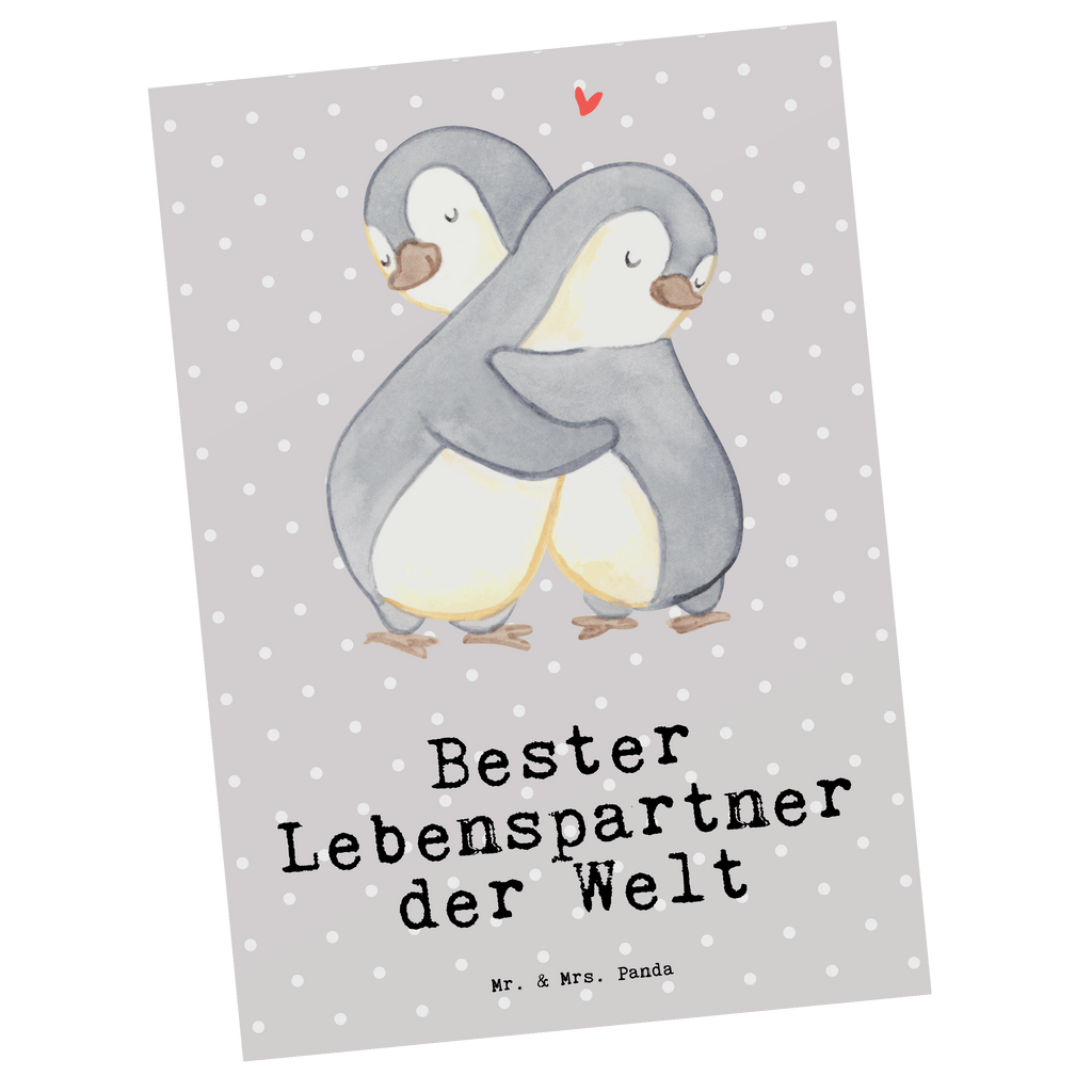 Postkarte Pinguin Bester Lebenspartner der Welt Postkarte, Karte, Geschenkkarte, Grußkarte, Einladung, Ansichtskarte, Geburtstagskarte, Einladungskarte, Dankeskarte, Ansichtskarten, Einladung Geburtstag, Einladungskarten Geburtstag, für, Dankeschön, Geschenk, Schenken, Geburtstag, Geburtstagsgeschenk, Geschenkidee, Danke, Bedanken, Mitbringsel, Freude machen, Geschenktipp, Lebenspartner, Ehepartner, Partner, Ehemann, Ehefrau, Liebe, Freund, Freundin, Hochzeitstag, verliebt