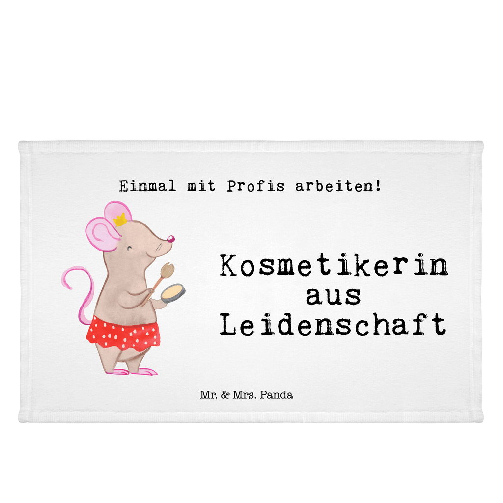 Handtuch Kosmetikerin aus Leidenschaft Gästetuch, Reisehandtuch, Sport Handtuch, Frottier, Kinder Handtuch, Beruf, Ausbildung, Jubiläum, Abschied, Rente, Kollege, Kollegin, Geschenk, Schenken, Arbeitskollege, Mitarbeiter, Firma, Danke, Dankeschön, Kosmetikerin, Make Up Artist, Maskenbildnerin, Visagistin, Beauty Salon, Kosmetikstudio, Eröffnung