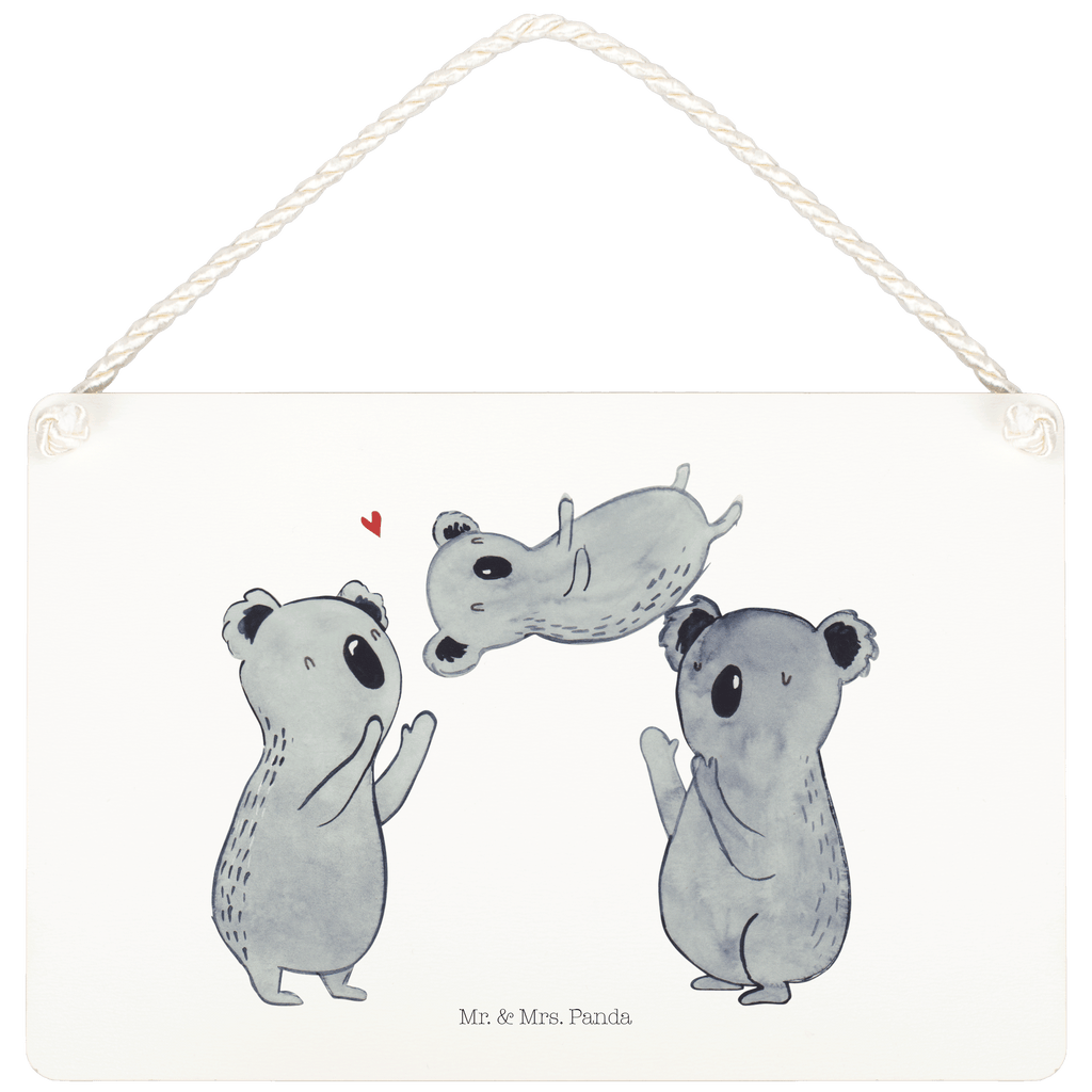 Deko Schild Koalas Feiern Dekoschild, Deko Schild, Schild, Tür Schild, Türschild, Holzschild, Wandschild, Wanddeko, Geburtstag, Geburtstagsgeschenk, Geschenk, Koala, Familie, Kind, Eltern, Herz, Liebe