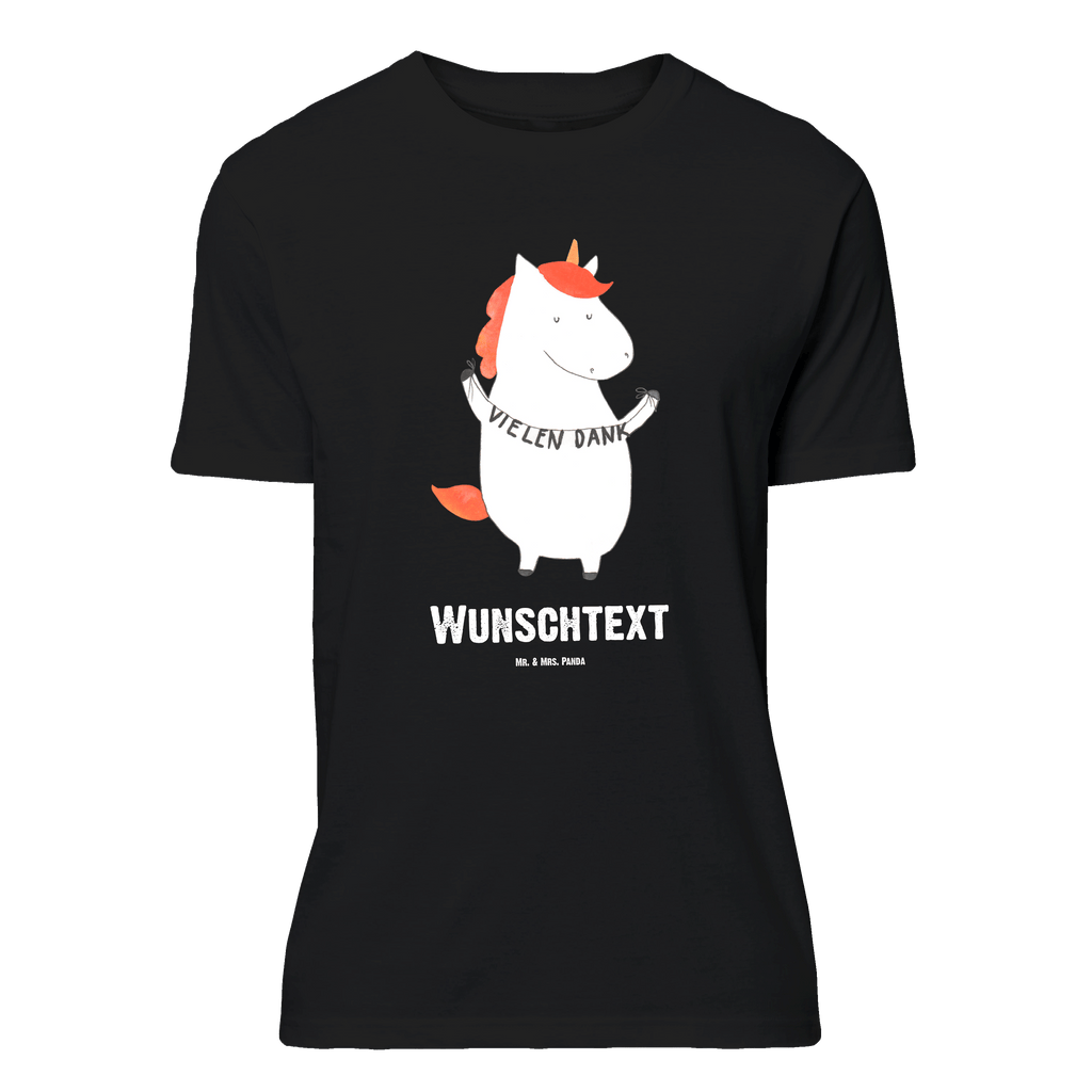 Personalisiertes T-Shirt Einhorn Vielen Dank T-Shirt Personalisiert, T-Shirt mit Namen, T-Shirt mit Aufruck, Männer, Frauen, Wunschtext, Bedrucken, Einhorn, Einhörner, Einhorn Deko, Pegasus, Unicorn, Danke, vielen Dank, Dankeschön, Danksagung