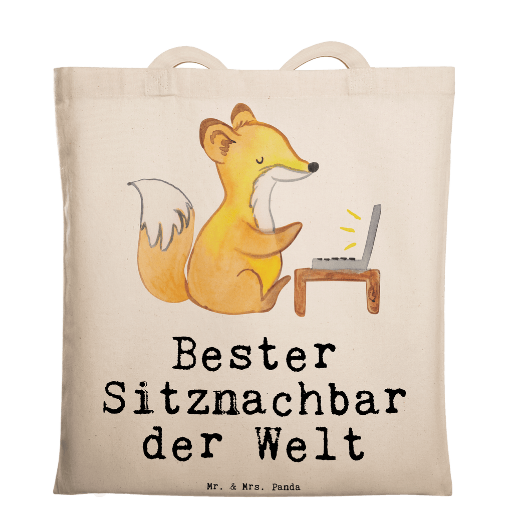 Tragetasche Fuchs Bester Sitznachbar der Welt Beuteltasche, Beutel, Einkaufstasche, Jutebeutel, Stoffbeutel, Tasche, Shopper, Umhängetasche, Strandtasche, Schultertasche, Stofftasche, Tragetasche, Badetasche, Jutetasche, Einkaufstüte, Laptoptasche, für, Dankeschön, Geschenk, Schenken, Geburtstag, Geburtstagsgeschenk, Geschenkidee, Danke, Bedanken, Mitbringsel, Freude machen, Geschenktipp, Sitznachbar, Stuhlnachbar, Nachbar, Uni, Universität, Seminar, Kommilitone, Tischnachbar, Schule, Mitschüler, Mitstudent, Hochschule