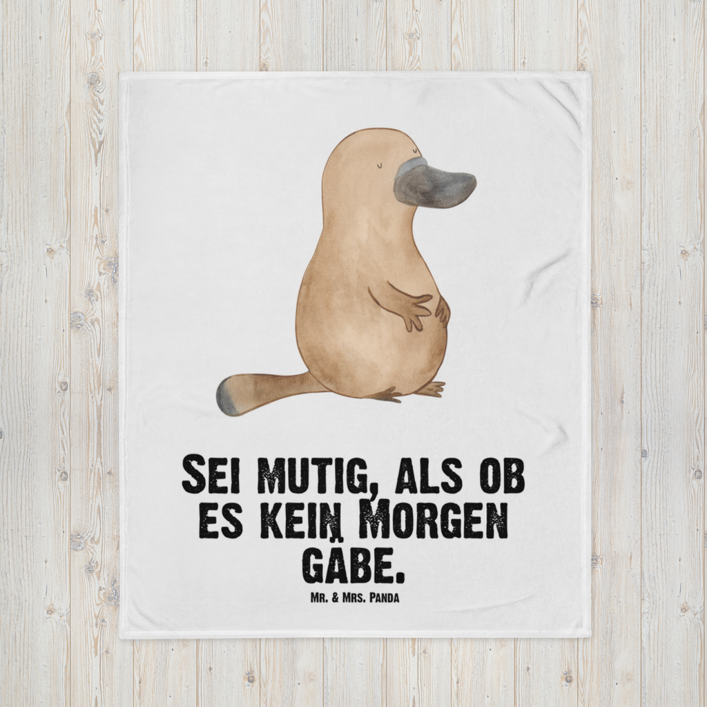 Babydecke Schnabeltier Mut Babydecke, Babygeschenk, Geschenk Geburt, Babyecke Kuscheldecke, Krabbeldecke, Meerestiere, Meer, Urlaub, Schnabeltier, Mut, mutig, Lebensweisheit, Schnabeltiere, Motivation, Training, Büro, Arbeit, Neuanfang, Neustart, Weltreise, Raodtrip