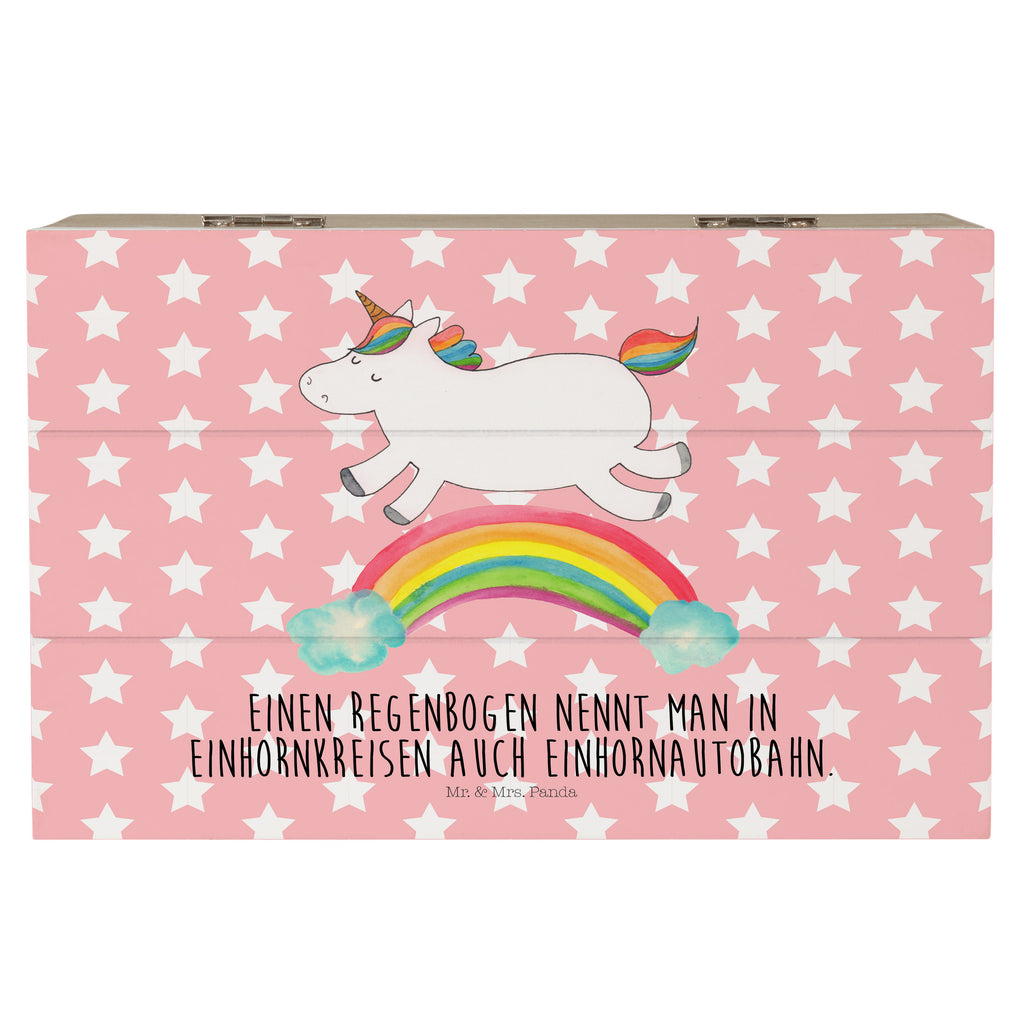 Holzkiste Einhorn Regenbogen Holzkiste, Kiste, Schatzkiste, Truhe, Schatulle, XXL, Erinnerungsbox, Erinnerungskiste, Dekokiste, Aufbewahrungsbox, Geschenkbox, Geschenkdose, Einhorn, Einhörner, Einhorn Deko, Pegasus, Unicorn, Regenbogen, Glitzer, Einhornpower, Erwachsenwerden, Einhornautobahn