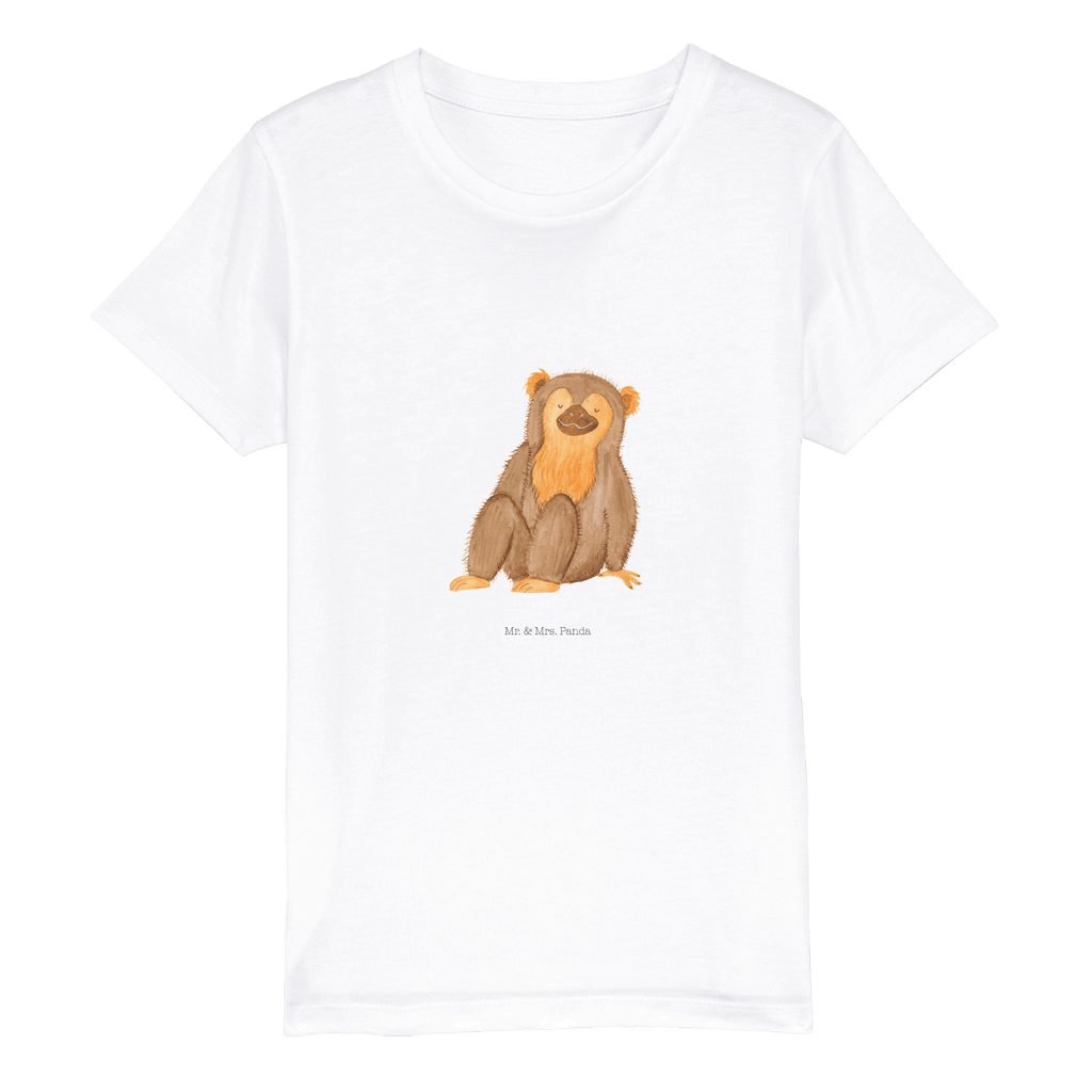 Organic Kinder T-Shirt Affe Kinder T-Shirt, Kinder T-Shirt Mädchen, Kinder T-Shirt Jungen, Afrika, Wildtiere, Affe, Äffchen, Affen, Selbstliebe, Respekt, Motivation, Selbstachtung, Liebe, Selbstbewusstsein, Selfcare