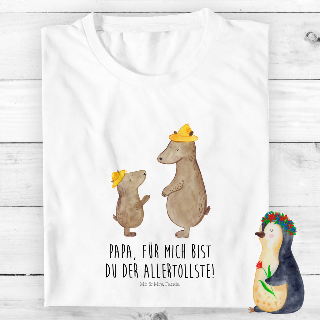 Organic Kinder T-Shirt Bären mit Hut Kinder T-Shirt, Kinder T-Shirt Mädchen, Kinder T-Shirt Jungen, Familie, Vatertag, Muttertag, Bruder, Schwester, Mama, Papa, Oma, Opa, Bär, Bären, Vater, Papi, Paps, Dad, Daddy, Lieblingsmensch, Sohn, Söhne, Kind, Kinder, Vater-Sohn, Family, Vorbild