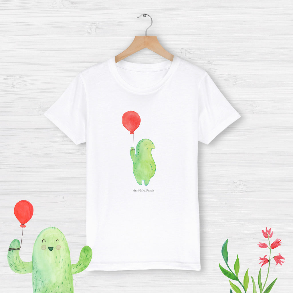 Organic Kinder T-Shirt Schildkröte Luftballon Kinder T-Shirt, Kinder T-Shirt Mädchen, Kinder T-Shirt Jungen, Schildkröte, Schildkröten, Mutausbruch, Motivation, Motivationsspruch