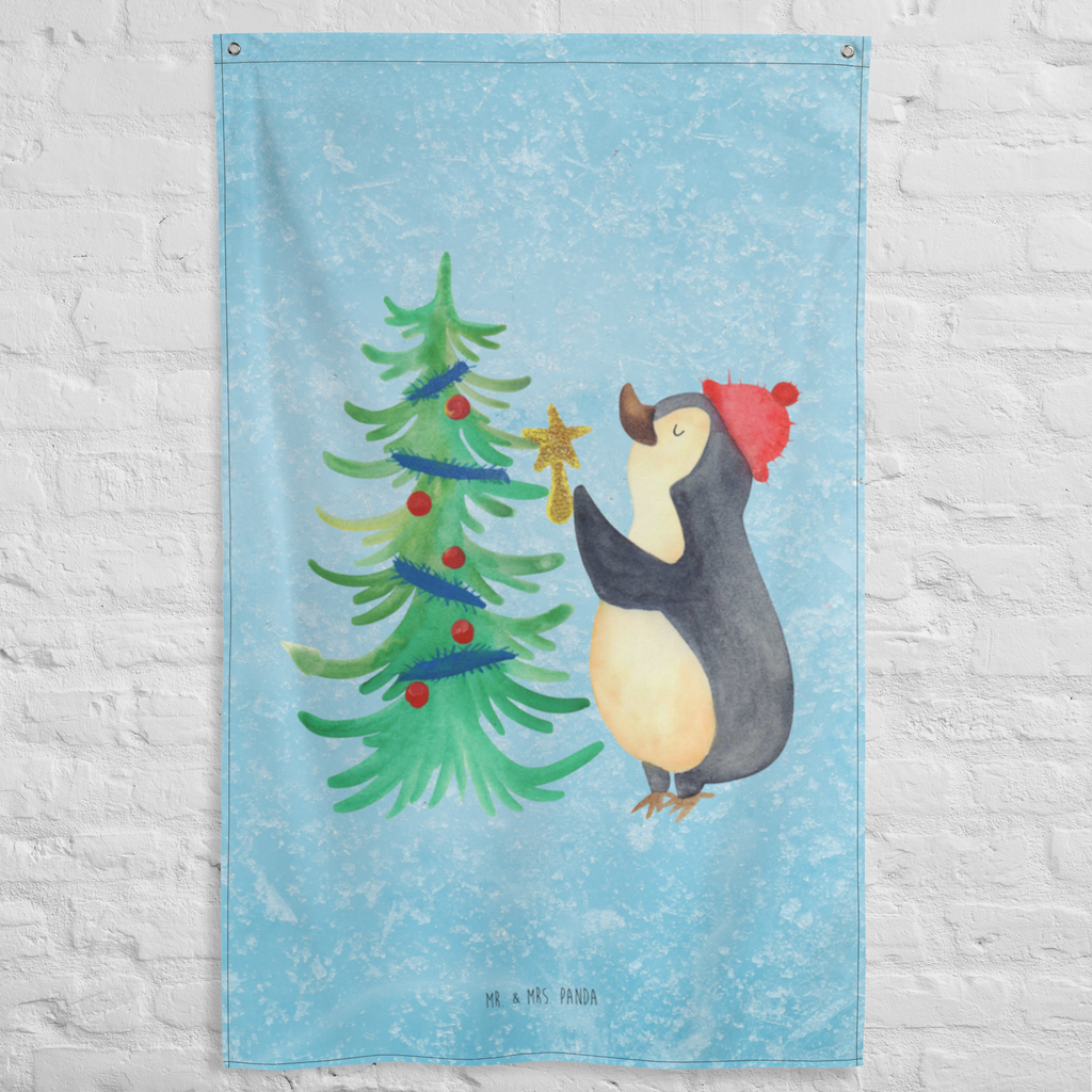 Wandteppich Pinguin Weihnachtsbaum Wandbehang, Dekoration, Boho, Wandteppich, Wandtuch, Wanddeko, Tapisserie, Tapestry, Wandbild, Textil-Kunst, Schmuck-Wandbehang, Wand Deko, Kinderzimmer, Kinderzimmer Wand, Kinderzimmer Deko, Kinderzimmer Wanddeko, Winter, Weihnachten, Weihnachtsdeko, Nikolaus, Advent, Heiligabend, Wintermotiv, Pinguin