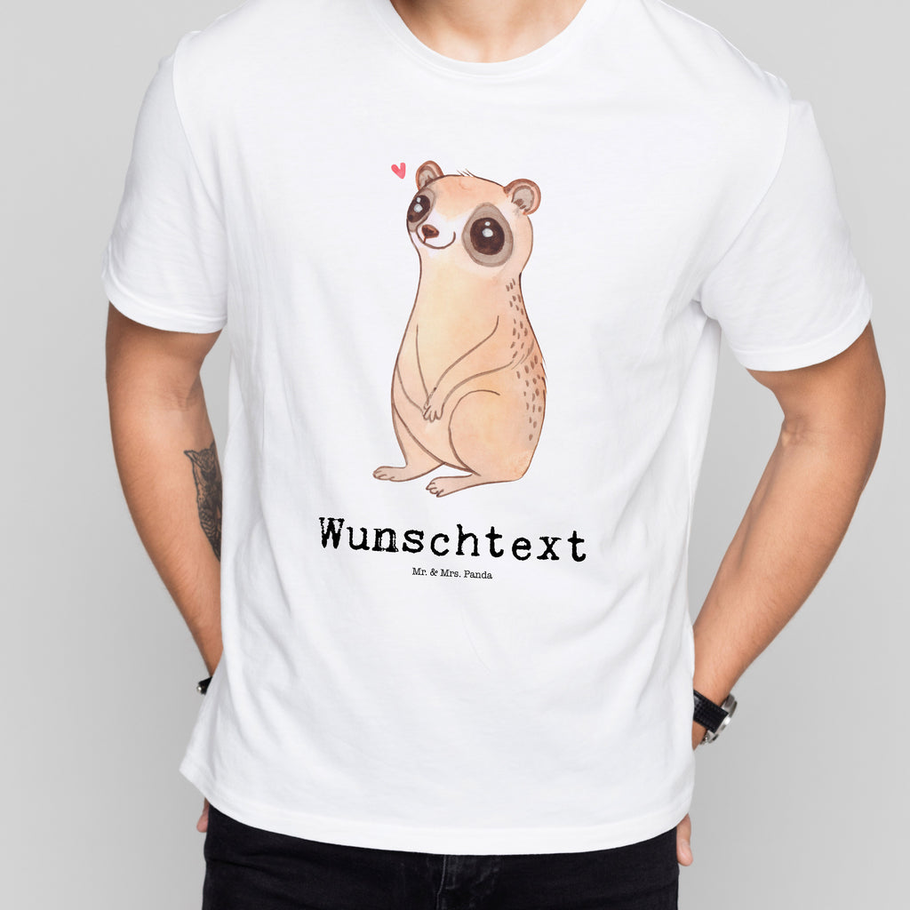 Personalisiertes T-Shirt Plumplori Glücklich T-Shirt Personalisiert, T-Shirt mit Namen, T-Shirt mit Aufruck, Männer, Frauen, Wunschtext, Bedrucken, Tiermotive, Gute Laune, lustige Sprüche, Tiere, Plumplori, Niedlich, Glück