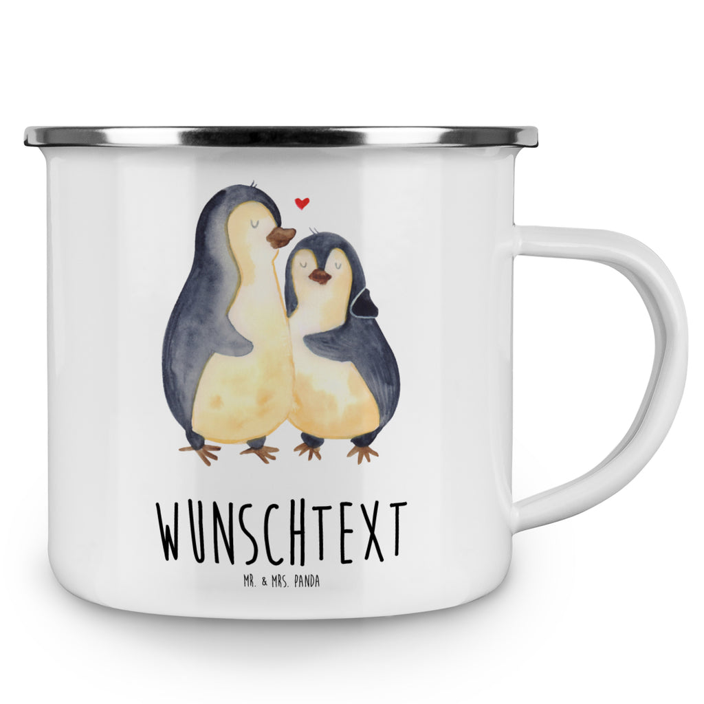 Personalisierte Emaille Tasse Pinguin umarmend Emaille Tasse personalisiert, Emaille Tasse mit Namen, Campingtasse personalisiert, Namenstasse, Campingtasse bedrucken, Campinggeschirr personalsisert, tasse mit namen, personalisierte tassen, personalisierte tasse, tasse selbst gestalten, tasse bedrucken, tassen bedrucken, Pinguin, Liebe, Liebespaar, Liebesbeweis, Liebesgeschenk, Verlobung, Jahrestag, Hochzeitstag, Hochzeit, Hochzeitsgeschenk