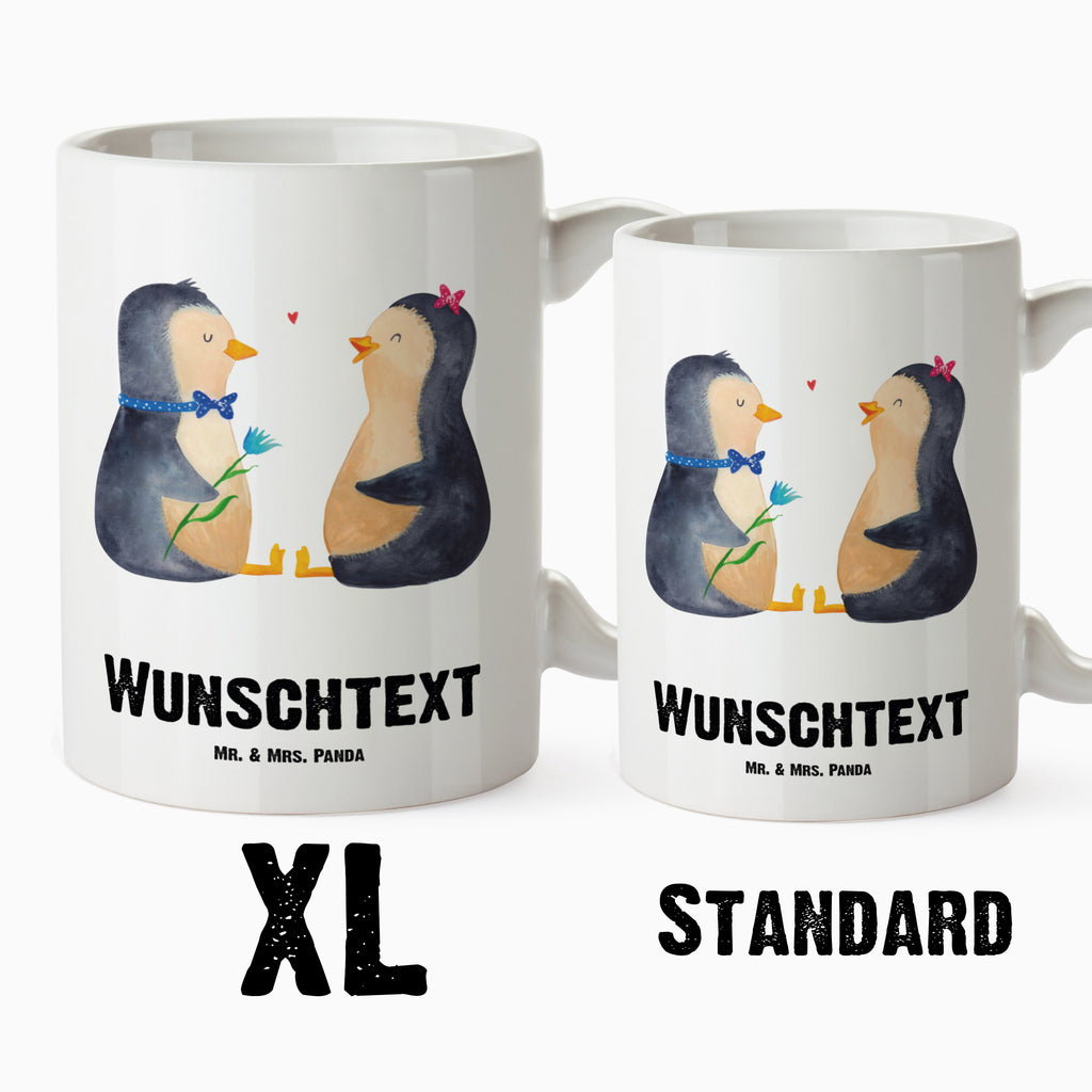 Personalisierte XL Tasse Pinguin Pärchen Personalisierte XL Tasse, Personalisierte Große Tasse, Personalisierte Grosse Kaffeetasse, PErsonalisierter XL Becher, XL Teetasse mit Namen, XL Becher mit Namen, spülmaschinenfest, Jumbo Tasse, Groß, Personalisiert, XL Tasse mit Namen, XL Namenstasse, Jumbo Namenstasse, Pinguin, Pinguine, Liebe, Liebespaar, Liebesbeweis, Liebesgeschenk, Verlobung, Jahrestag, Hochzeitstag, Hochzeit, Hochzeitsgeschenk, große Liebe, Traumpaar