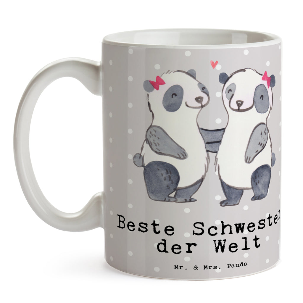 Tasse Panda Beste Schwester der Welt Tasse, Kaffeetasse, Teetasse, Becher, Kaffeebecher, Teebecher, Keramiktasse, Porzellantasse, Büro Tasse, Geschenk Tasse, Tasse Sprüche, Tasse Motive, Kaffeetassen, Tasse bedrucken, Designer Tasse, Cappuccino Tassen, Schöne Teetassen, für, Dankeschön, Geschenk, Schenken, Geburtstag, Geburtstagsgeschenk, Geschenkidee, Danke, Bedanken, Mitbringsel, Freude machen, Geschenktipp, Schwestern, Schwester, Geschwister, Schwesterherz, Sister, Familie, Kleinigkeit, Beste, Tochter, Liebe, Kinder