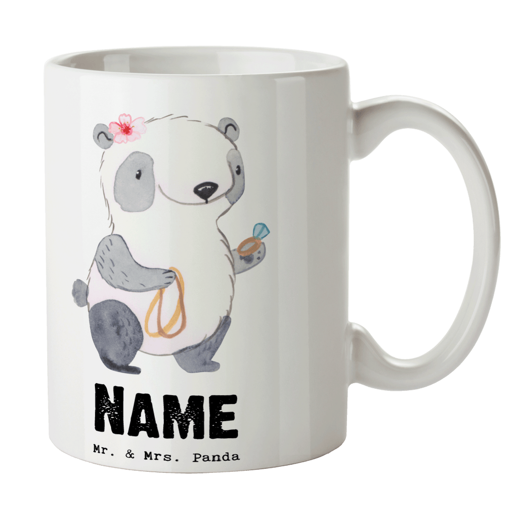 Personalisierte Tasse Goldschmiedin mit Herz Personalisierte Tasse, Namenstasse, Wunschname, Personalisiert, Tasse, Namen, Drucken, Tasse mit Namen, Beruf, Ausbildung, Jubiläum, Abschied, Rente, Kollege, Kollegin, Geschenk, Schenken, Arbeitskollege, Mitarbeiter, Firma, Danke, Dankeschön, Juwelierin, Goldschmiedin, Schmiedin, Schmuckwarenhändlerin, Schmuckgeschäft, Eröffnung