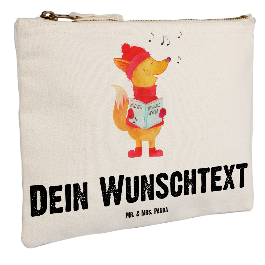 Personalisierte Schminktasche Fuchs Sänger Personalisierte Schminktasche, Personalisierte Kosmetiktasche, Personalisierter Kosmetikbeutel, Personalisiertes Stiftemäppchen, Personalisiertes Etui, Personalisierte Federmappe, Personalisierte Makeup Bag, Personalisiertes Schminketui, Personalisiertes Kosmetiketui, Personalisiertes Schlamperetui, Schminktasche mit Namen, Kosmetiktasche mit Namen, Kosmetikbeutel mit Namen, Stiftemäppchen mit Namen, Etui mit Namen, Federmappe mit Namen, Makeup Bg mit Namen, Schminketui mit Namen, Kosmetiketui mit Namen, Schlamperetui mit Namen, Schminktasche personalisieren, Schminktasche bedrucken, Schminktasche selbst gestalten, Winter, Weihnachten, Weihnachtsdeko, Nikolaus, Advent, Heiligabend, Wintermotiv, Fuchs, Füchse, Sänger, Geschenk Sänger, Singen, Weihnachtslieder