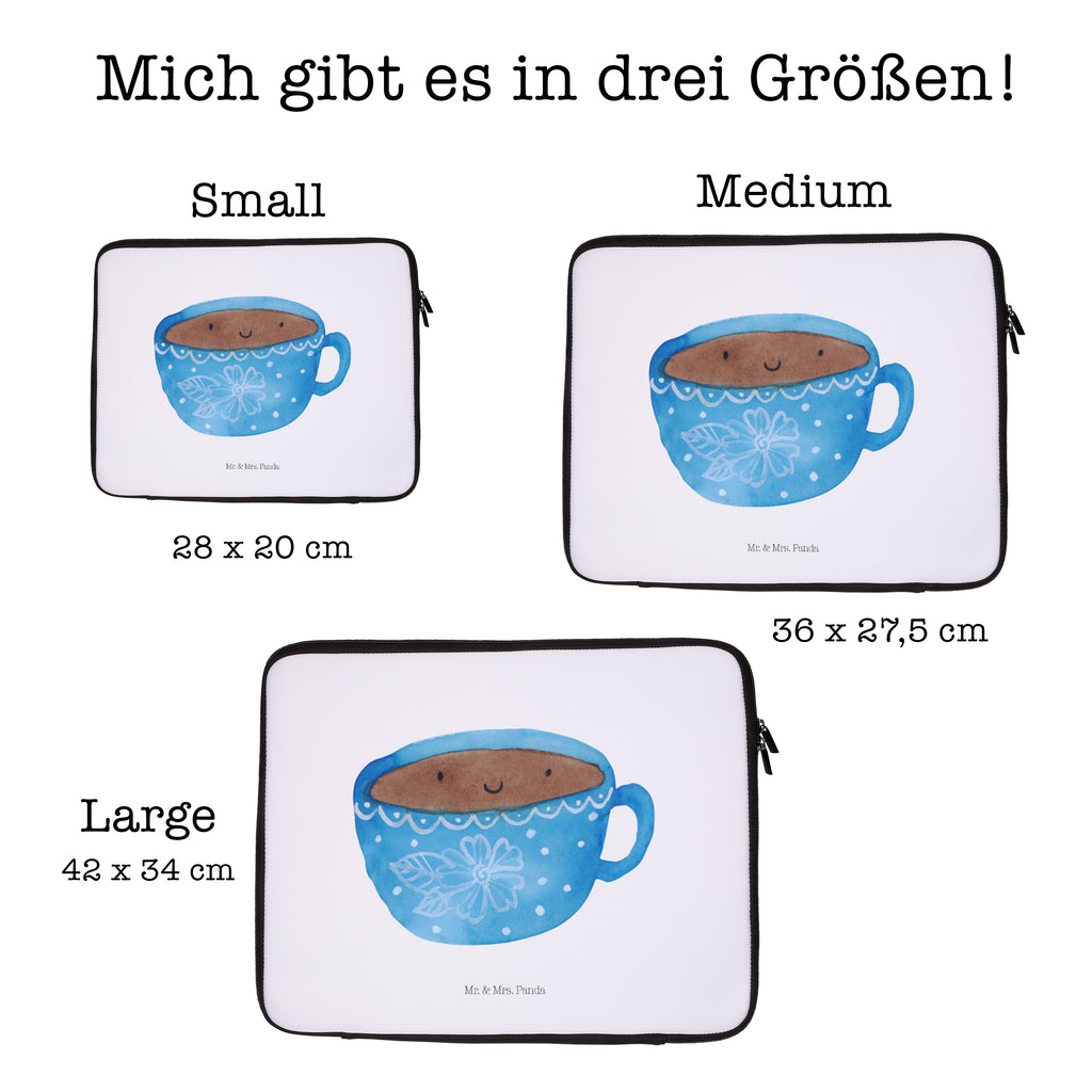 Notebook Tasche Kaffee Tasse Notebook Tasche, Laptop, Computertasche, Tasche, Notebook-Tasche, Notebook-Reisehülle, Notebook Schutz, Tiermotive, Gute Laune, lustige Sprüche, Tiere, Kaffee, Tasse, Liebe, Geschmack, Genuss, Glücklich