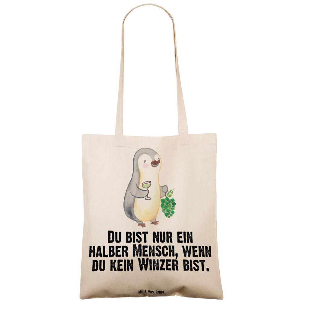 Tragetasche Winzer mit Herz Beuteltasche, Beutel, Einkaufstasche, Jutebeutel, Stoffbeutel, Tasche, Shopper, Umhängetasche, Strandtasche, Schultertasche, Stofftasche, Tragetasche, Badetasche, Jutetasche, Einkaufstüte, Laptoptasche, Beruf, Ausbildung, Jubiläum, Abschied, Rente, Kollege, Kollegin, Geschenk, Schenken, Arbeitskollege, Mitarbeiter, Firma, Danke, Dankeschön