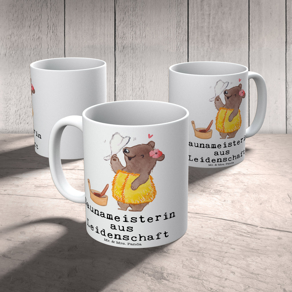 Tasse Saunameisterin aus Leidenschaft Tasse, Kaffeetasse, Teetasse, Becher, Kaffeebecher, Teebecher, Keramiktasse, Porzellantasse, Büro Tasse, Geschenk Tasse, Tasse Sprüche, Tasse Motive, Kaffeetassen, Tasse bedrucken, Designer Tasse, Cappuccino Tassen, Schöne Teetassen, Beruf, Ausbildung, Jubiläum, Abschied, Rente, Kollege, Kollegin, Geschenk, Schenken, Arbeitskollege, Mitarbeiter, Firma, Danke, Dankeschön