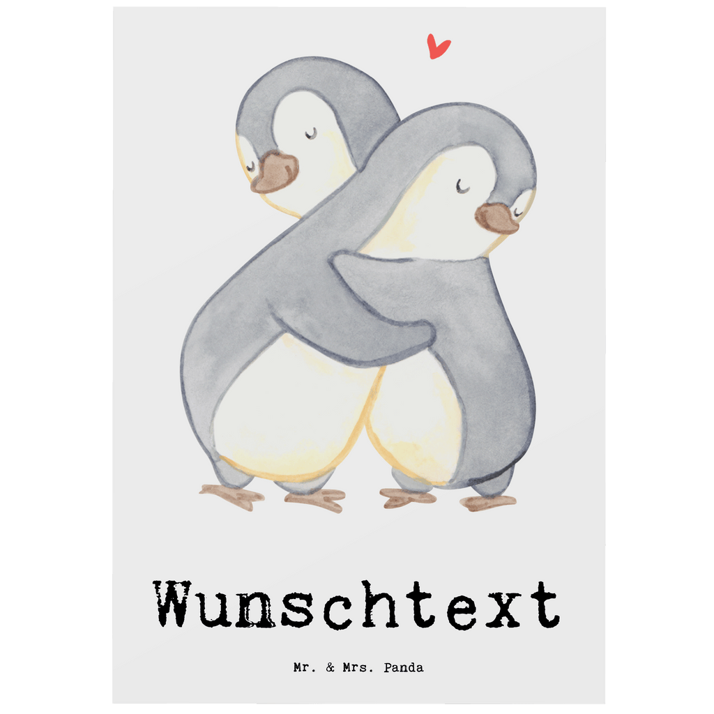 Personalisierte Postkarte Pinguin Beste Halbschwester der Welt Postkarte mit Namen, Postkarte bedrucken, Postkarte mit Wunschtext, Postkarte personalisierbar, Geschenkkarte mit Namen, Grußkarte mit Namen, Karte mit Namen, Einladung mit Namen, Ansichtskarte mit Namen, Geschenkkarte mit Wunschtext, Grußkarte mit Wunschtext, Karte mit Wunschtext, Einladung mit Wunschtext, Ansichtskarte mit Wunschtext, für, Dankeschön, Geschenk, Schenken, Geburtstag, Geburtstagsgeschenk, Geschenkidee, Danke, Bedanken, Mitbringsel, Freude machen, Geschenktipp, Halbschwester, Stiefschwester, Stiefgeschwister, Schwestern, Schwester, Geschwister, Schwesterherz, Sister, Familie, Kleinigkeit, Beste, Tochter, Liebe, Kinder