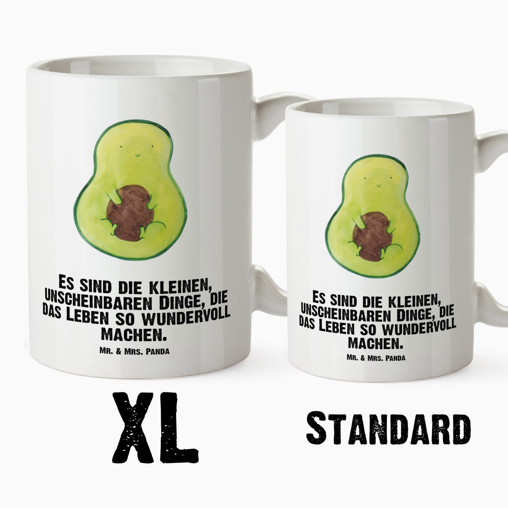 XL Tasse Avocado mit Kern XL Tasse, Große Tasse, Grosse Kaffeetasse, XL Becher, XL Teetasse, spülmaschinenfest, Jumbo Tasse, Groß, Avocado, Veggie, Vegan, Gesund, Avokado, Avocadokern, Kern, Pflanze, Spruch Leben