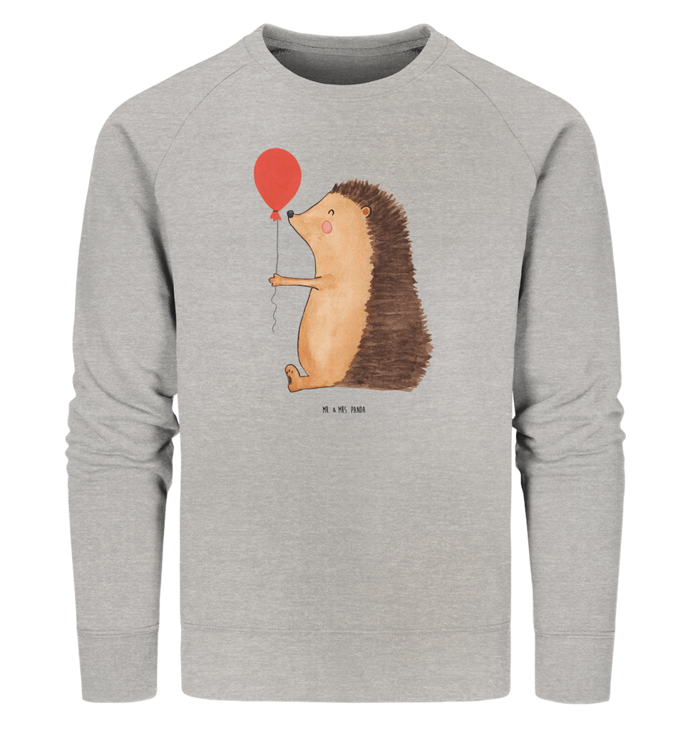 Organic Pullover Igel Luftballon Pullover, Pullover Männer, Pullover Frauen, Sweatshirt, Sweatshirt Männer, Sweatshirt Frauen, Unisex, Tiermotive, Gute Laune, lustige Sprüche, Tiere, Igel, Geburtstag, Herzlichen Glückwunsch, Glückwunsch, Geburtstagskind, Ballon, Happy Birthday