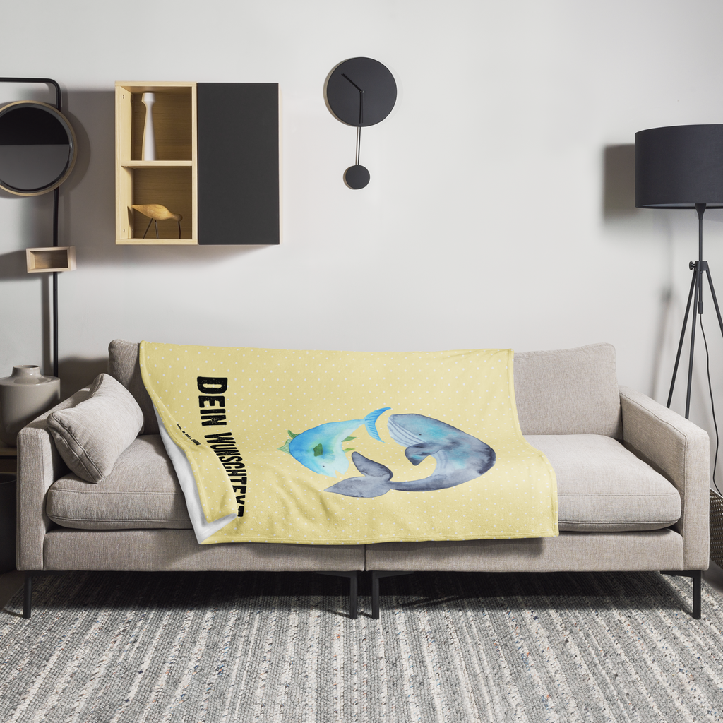 Personalisierte Decke Walfisch & Thunfisch Personalisierte Decke, Decke mit Namen, Kuscheldecke mit Namen, Decke bedrucken, Kuscheldecke bedrucken, Tiermotive, Gute Laune, lustige Sprüche, Tiere, Wal, Wahl, Tunfisch, Wortwitz lustig, Spruch lustig, Flachwitz, Witz, Spruch des Tages, Flachwitz Geschenk