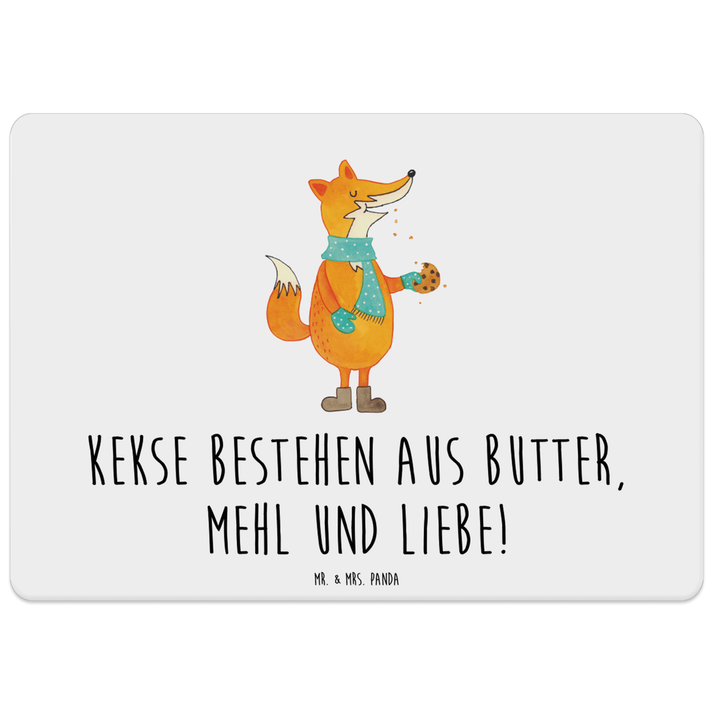 Tischset Fuchs Keks Tischset, Tischuntersetzer, Platzset, Tischsets abwaschbar, Tischunterlage, Fuchs, Füchse, Backen Spruch, Kekse, Winter, Weihnachtszeit, Plätzchen, Liebe, Küche Deko