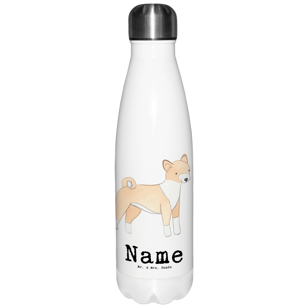 Personalisierte Thermosflasche Basenji Lebensretter Personalisierte Isolierflasche, Personalisierte Thermoflasche, Personalisierte Trinkflasche, Trinkflasche Mit Namen, Wunschname, Bedrucken, Namensflasche, Hund, Hunderasse, Rassehund, Hundebesitzer, Geschenk, Tierfreund, Schenken, Welpe, Kongo-Terrier, Basenji