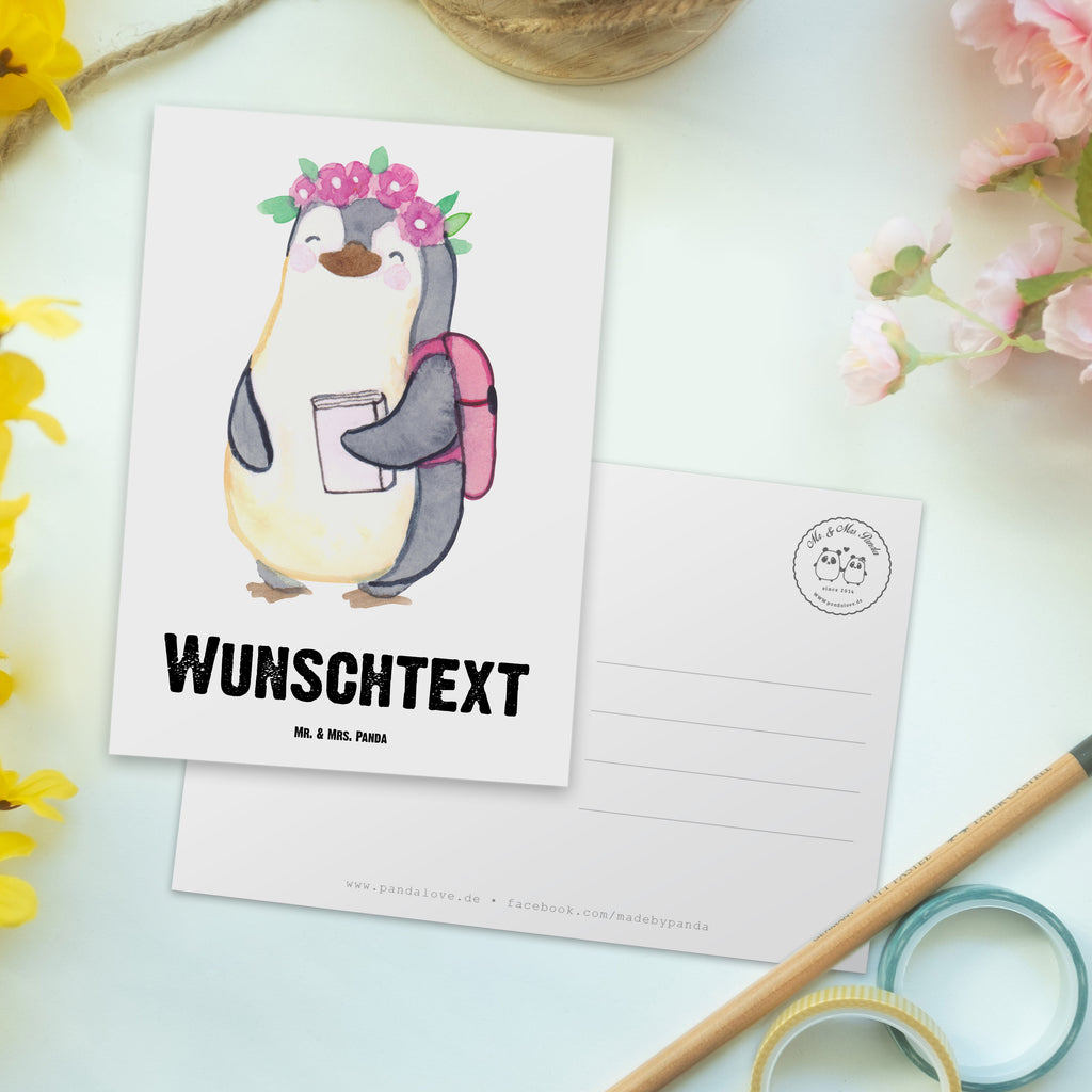 Personalisierte Postkarte Studentin mit Herz Postkarte mit Namen, Postkarte bedrucken, Postkarte mit Wunschtext, Postkarte personalisierbar, Geschenkkarte mit Namen, Grußkarte mit Namen, Karte mit Namen, Einladung mit Namen, Ansichtskarte mit Namen, Geschenkkarte mit Wunschtext, Grußkarte mit Wunschtext, Karte mit Wunschtext, Einladung mit Wunschtext, Ansichtskarte mit Wunschtext, Beruf, Ausbildung, Jubiläum, Abschied, Rente, Kollege, Kollegin, Geschenk, Schenken, Arbeitskollege, Mitarbeiter, Firma, Danke, Dankeschön