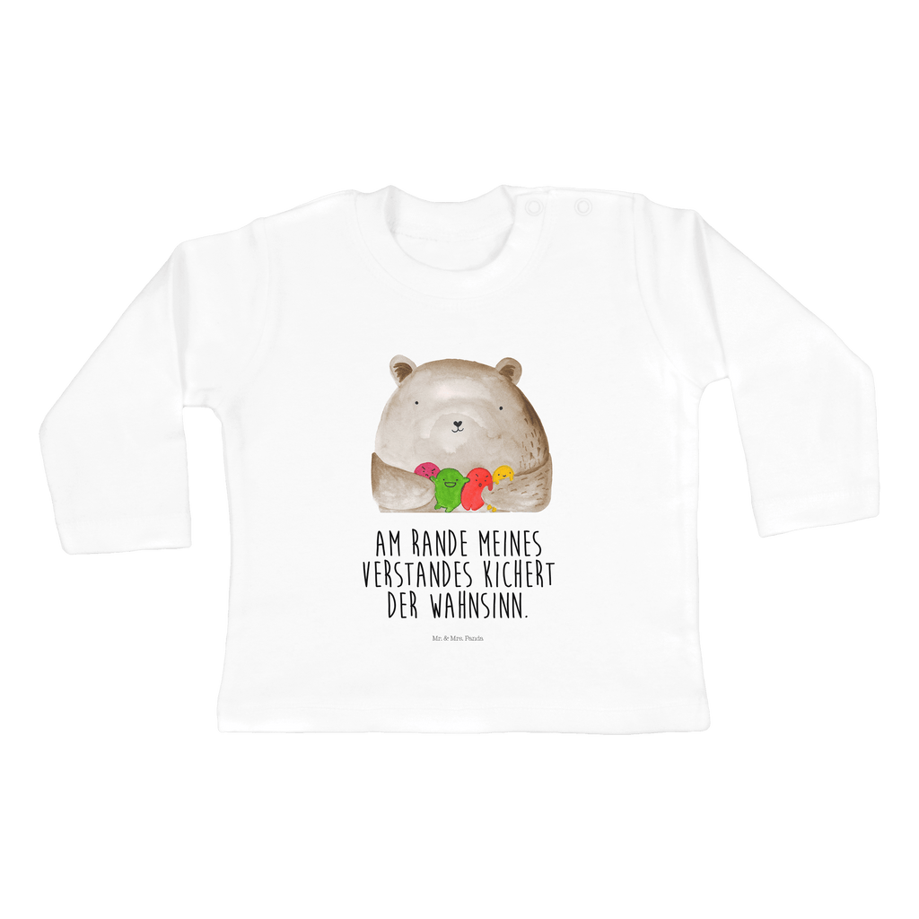 Baby Longsleeve Bär Gefühl Mädchen, Jungen, Baby, Langarm, Bio, Kleidung, Bär, Teddy, Teddybär, Wahnsinn, Verrückt, Durchgedreht