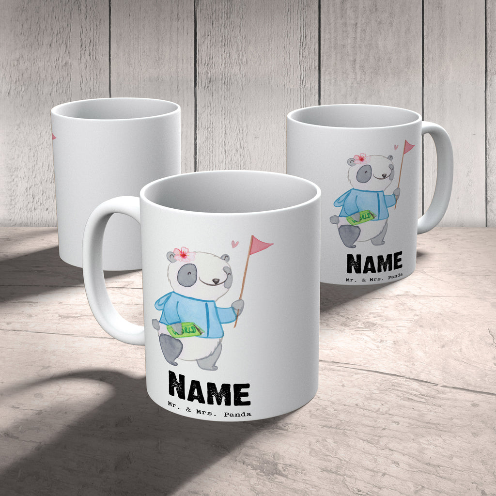 Personalisierte Tasse Reiseleiterin mit Herz Personalisierte Tasse, Namenstasse, Wunschname, Personalisiert, Tasse, Namen, Drucken, Tasse mit Namen, Beruf, Ausbildung, Jubiläum, Abschied, Rente, Kollege, Kollegin, Geschenk, Schenken, Arbeitskollege, Mitarbeiter, Firma, Danke, Dankeschön