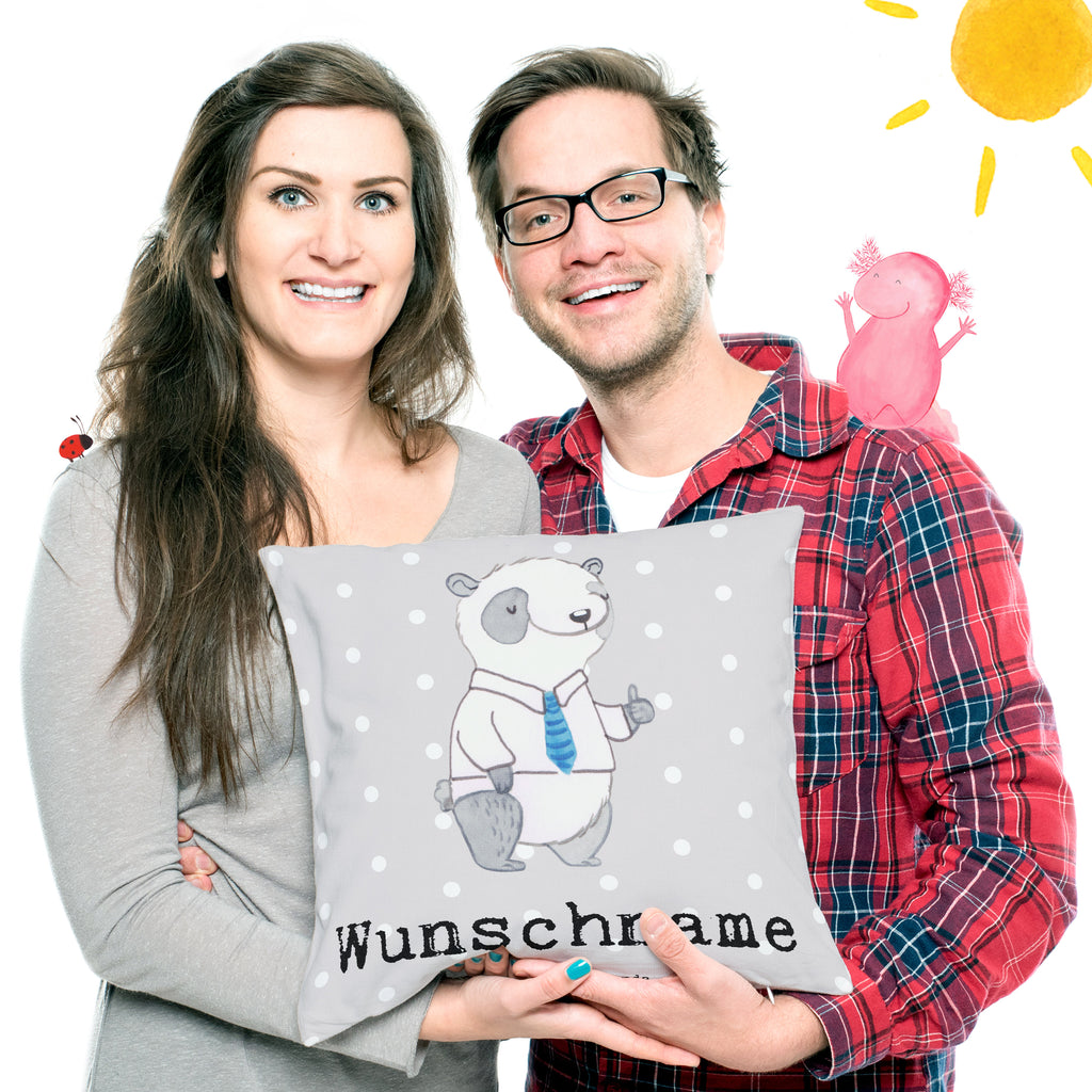 Personalisiertes Kissen Panda Bester Ersatzvater der Welt Kissen, personalisiert, Name, Wunschname, bedrucken, Kopfkissen, für, Dankeschön, Geschenk, Schenken, Geburtstag, Geburtstagsgeschenk, Geschenkidee, Danke, Bedanken, Mitbringsel, Freude machen, Geschenktipp, Bester, Ersatzvater, Ersatz, zweiter, Vater, Papa, Dad, Daddy, Paps, Papi, Vati, Eltern, Geschenk Vater, Mann, Familie, Kleinigkeit