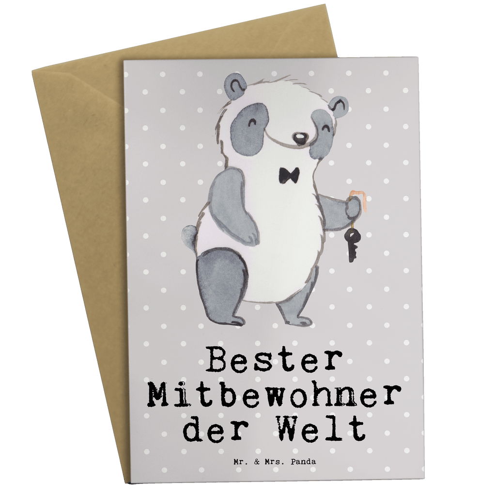 Grußkarte Panda Bester Mitbewohner der Welt Grußkarte, Klappkarte, Einladungskarte, Glückwunschkarte, Hochzeitskarte, Geburtstagskarte, Karte, Ansichtskarten, für, Dankeschön, Geschenk, Schenken, Geburtstag, Geburtstagsgeschenk, Geschenkidee, Danke, Bedanken, Mitbringsel, Freude machen, Geschenktipp, Mitbewohner, WG, Zimmernachbar, Wohngemeinschaft, WG-Bewohner, Zimmerkollege, Zimmergenosse, Stubenkamerad