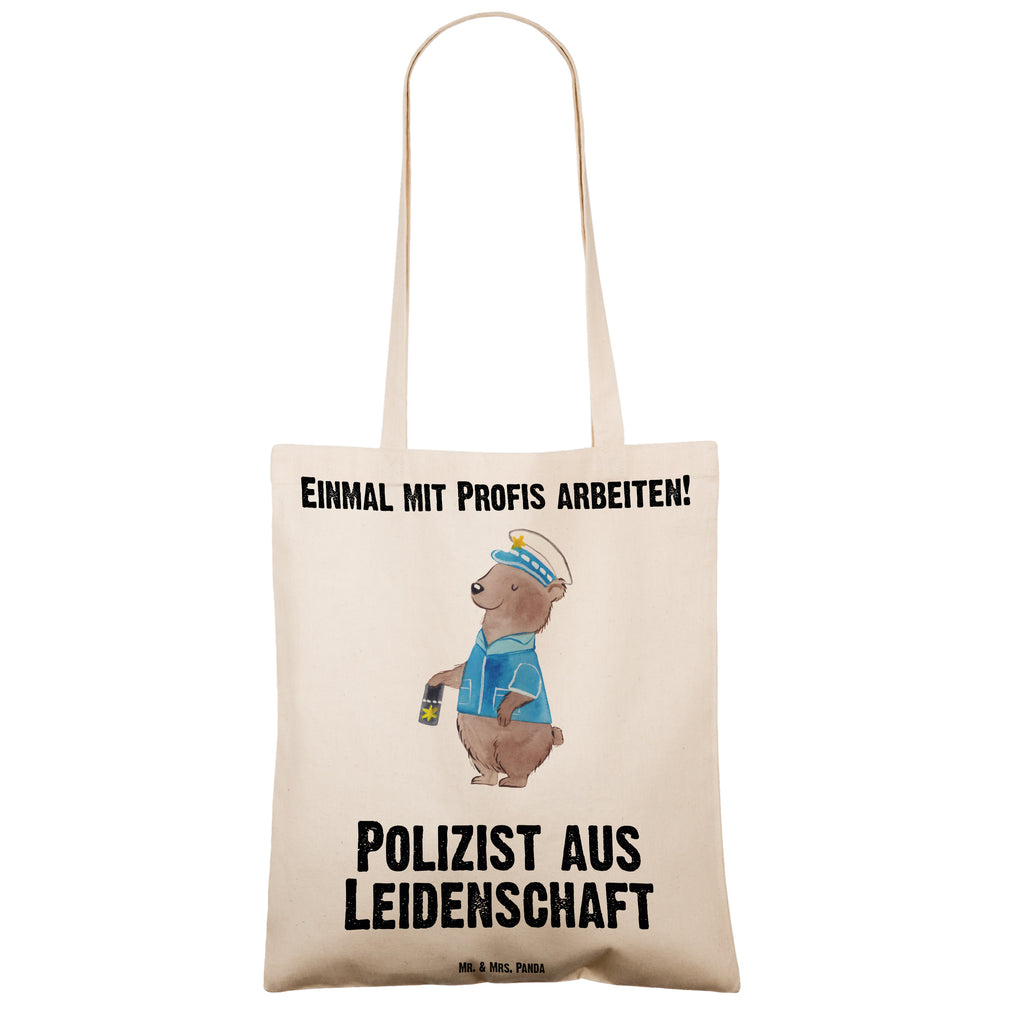 Tragetasche Polizist aus Leidenschaft Beuteltasche, Beutel, Einkaufstasche, Jutebeutel, Stoffbeutel, Tasche, Shopper, Umhängetasche, Strandtasche, Schultertasche, Stofftasche, Tragetasche, Badetasche, Jutetasche, Einkaufstüte, Laptoptasche, Beruf, Ausbildung, Jubiläum, Abschied, Rente, Kollege, Kollegin, Geschenk, Schenken, Arbeitskollege, Mitarbeiter, Firma, Danke, Dankeschön, Polizist, Polizeibeamter, Wachmann, Cop, Polizei, Studium