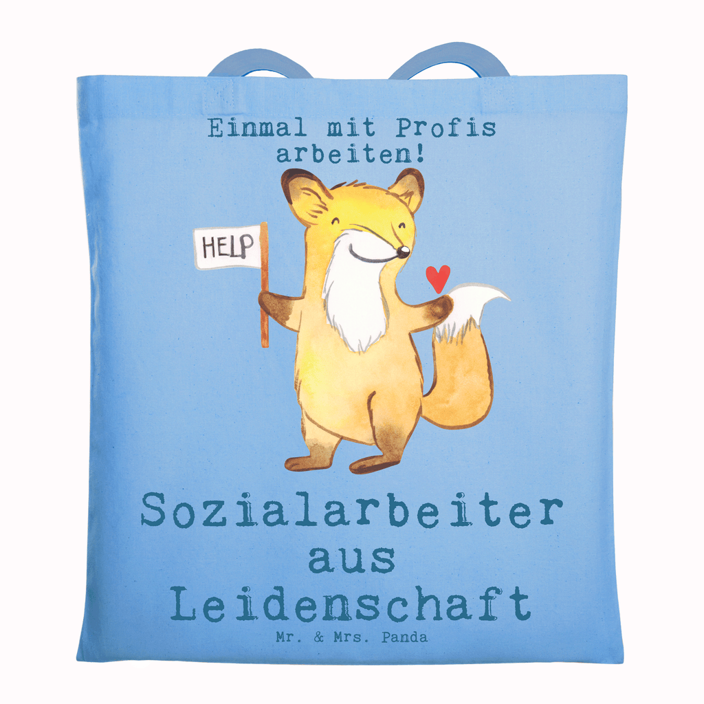 Tragetasche Sozialarbeiter aus Leidenschaft Beuteltasche, Beutel, Einkaufstasche, Jutebeutel, Stoffbeutel, Tasche, Shopper, Umhängetasche, Strandtasche, Schultertasche, Stofftasche, Tragetasche, Badetasche, Jutetasche, Einkaufstüte, Laptoptasche, Beruf, Ausbildung, Jubiläum, Abschied, Rente, Kollege, Kollegin, Geschenk, Schenken, Arbeitskollege, Mitarbeiter, Firma, Danke, Dankeschön